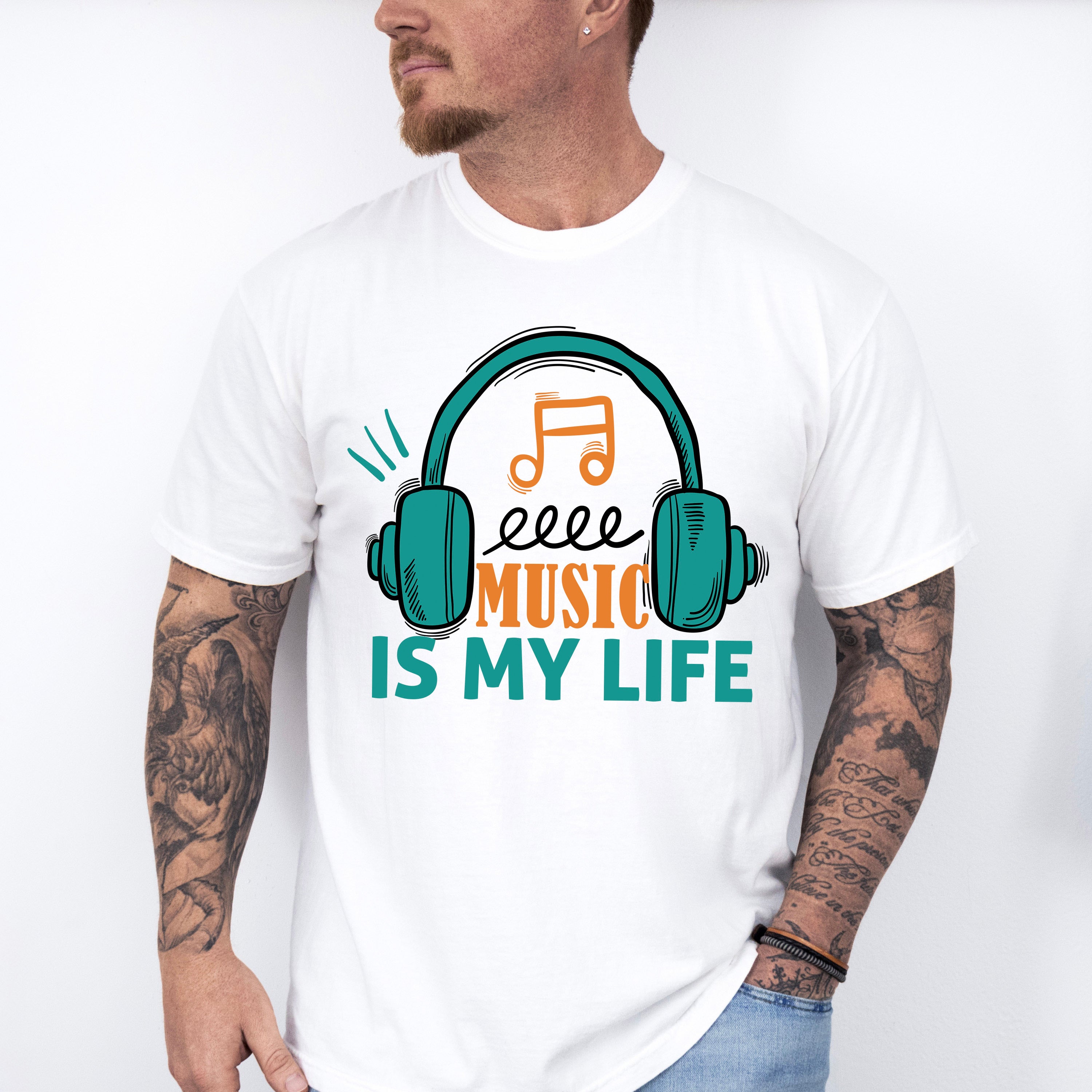 Music Is My Life - Singing Unisex Crewneck T-Shirt Sweatshirt Hoodie