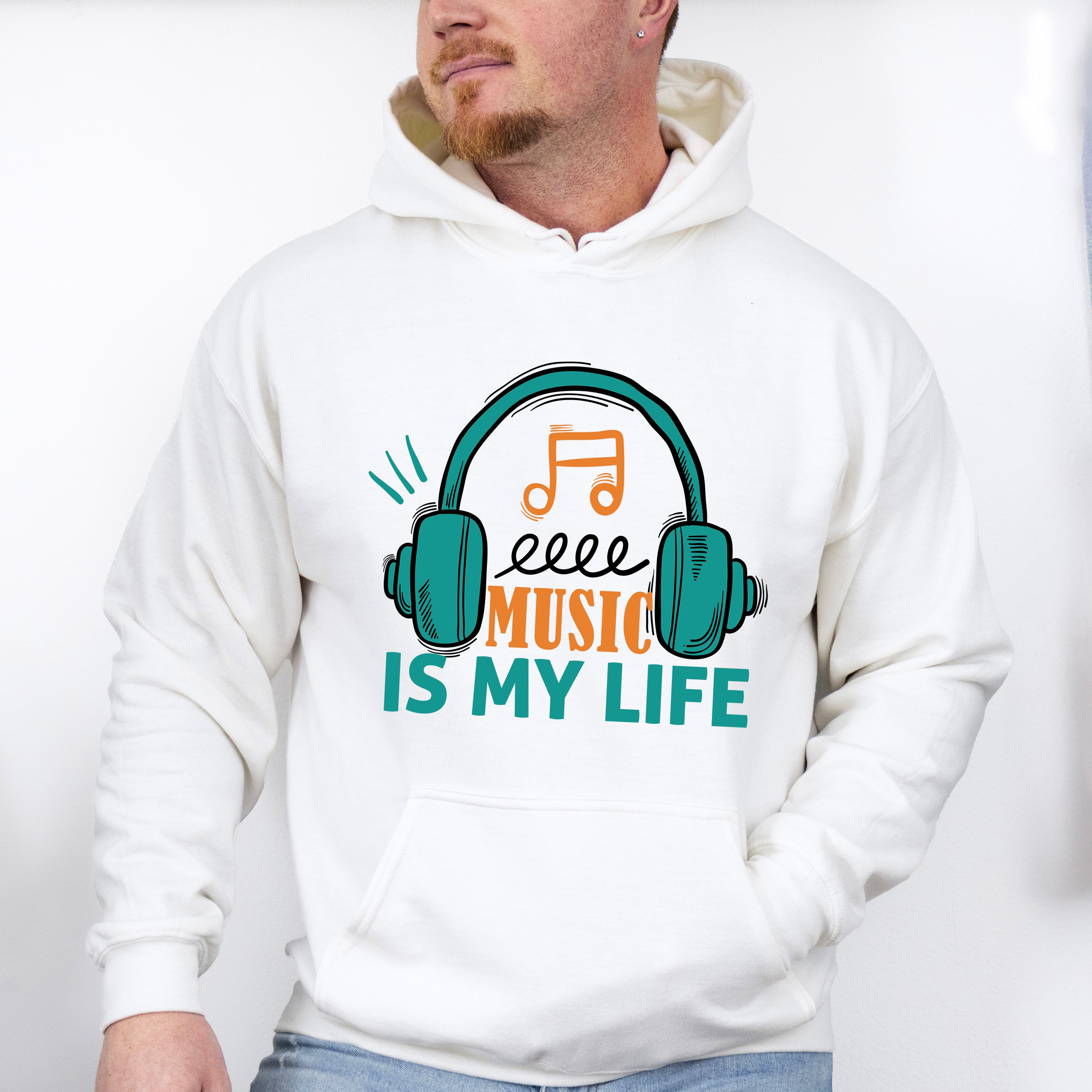 Music Is My Life - Singing Unisex Crewneck T-Shirt Sweatshirt Hoodie