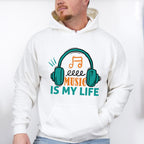 Music Is My Life - Singing Unisex Crewneck T-Shirt Sweatshirt Hoodie