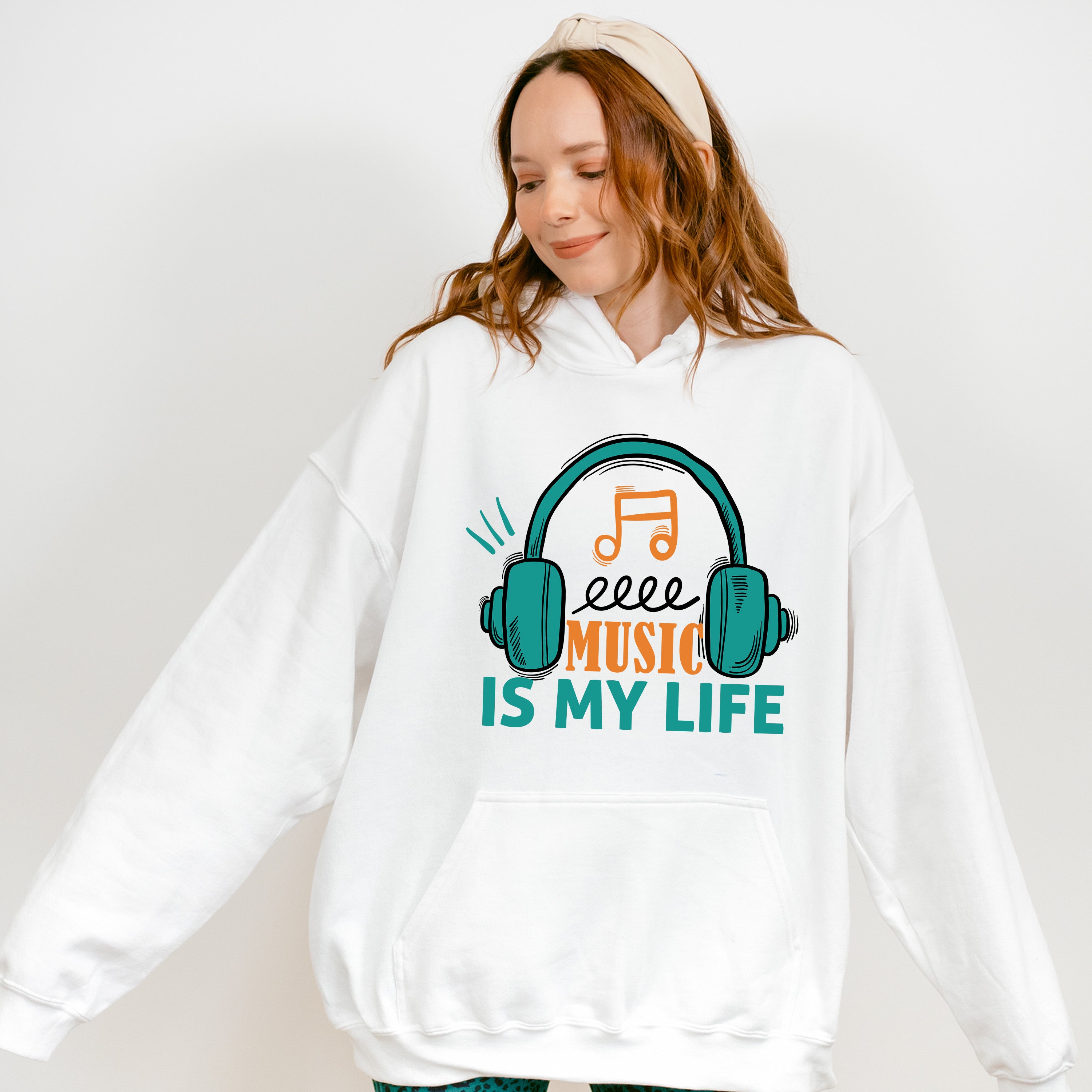 Music Is My Life - Singing Unisex Crewneck T-Shirt Sweatshirt Hoodie