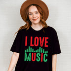 I Love Music - Singing Unisex Crewneck T-Shirt Sweatshirt Hoodie
