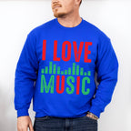 I Love Music - Singing Unisex Crewneck T-Shirt Sweatshirt Hoodie