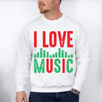 I Love Music - Singing Unisex Crewneck T-Shirt Sweatshirt Hoodie