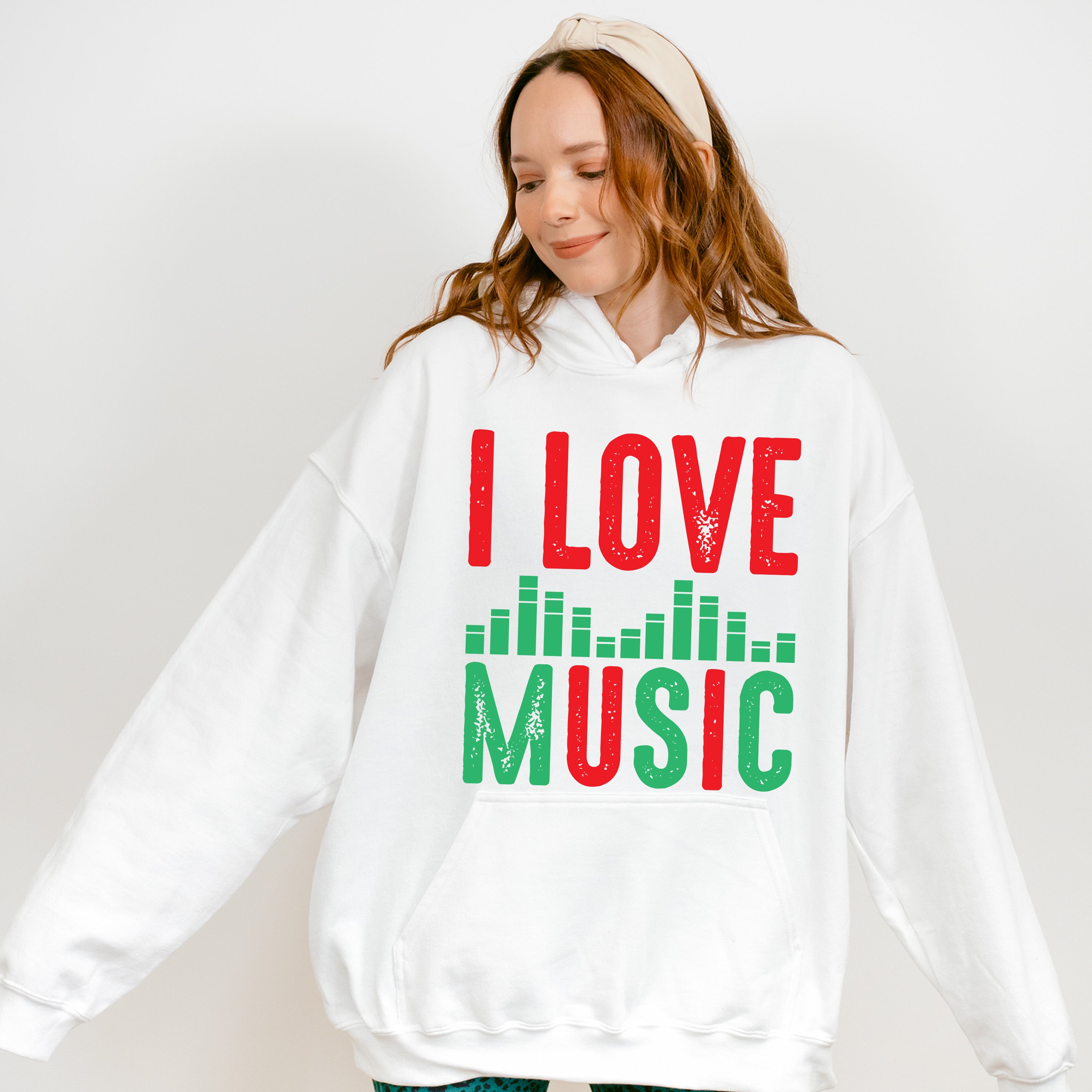 I Love Music - Singing Unisex Crewneck T-Shirt Sweatshirt Hoodie