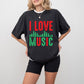 I Love Music - Singing Unisex Crewneck T-Shirt Sweatshirt Hoodie