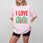 I Love Music - Singing Unisex Crewneck T-Shirt Sweatshirt Hoodie