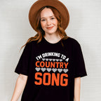 Drinking To A Country Song - Singing Unisex Crewneck T-Shirt Sweatshirt Hoodie