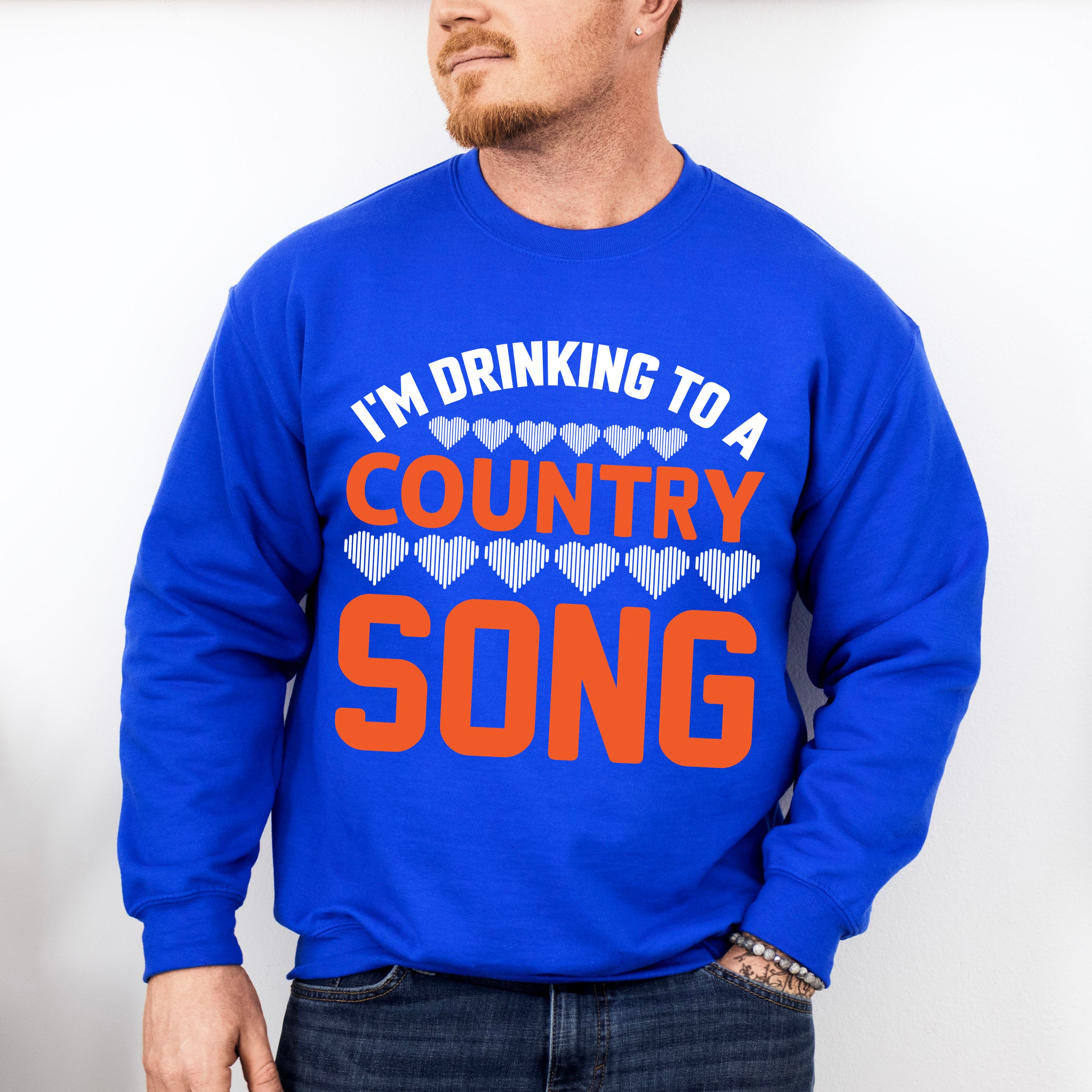 Drinking To A Country Song - Singing Unisex Crewneck T-Shirt Sweatshirt Hoodie