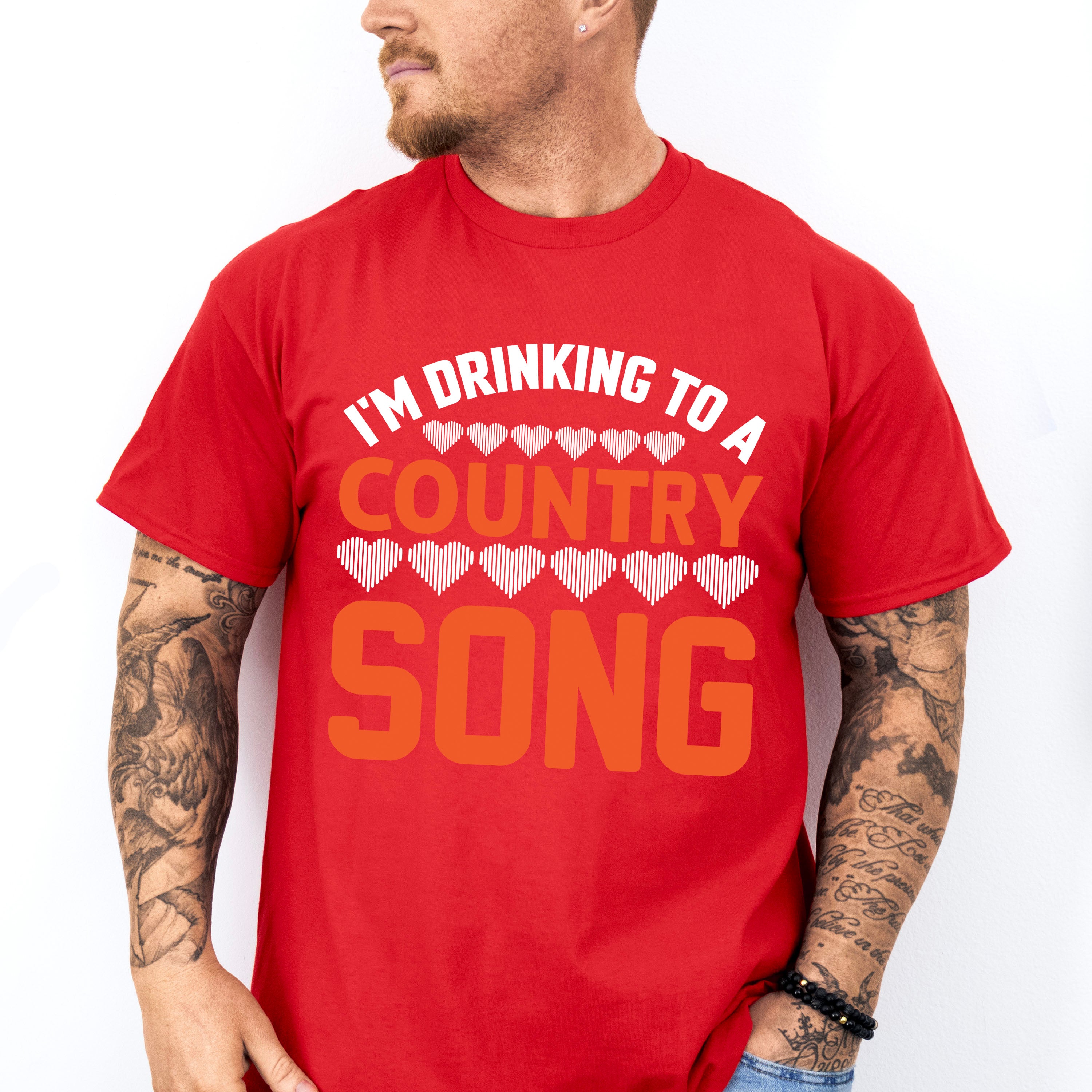 Drinking To A Country Song - Singing Unisex Crewneck T-Shirt Sweatshirt Hoodie