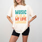 Love Language - Singing Unisex Crewneck T-Shirt Sweatshirt Hoodie