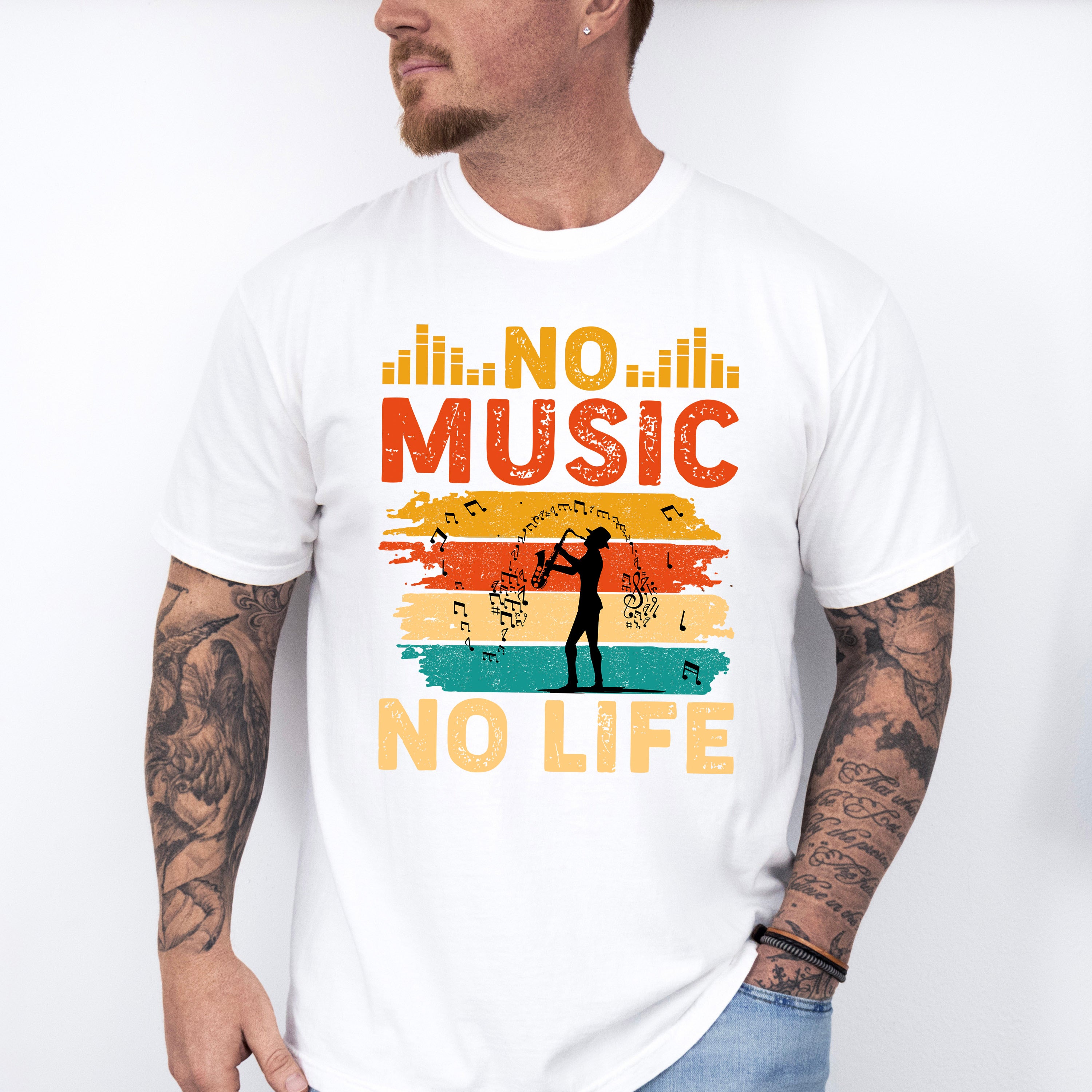No Music No Life - Singing Unisex Crewneck T-Shirt Sweatshirt Hoodie