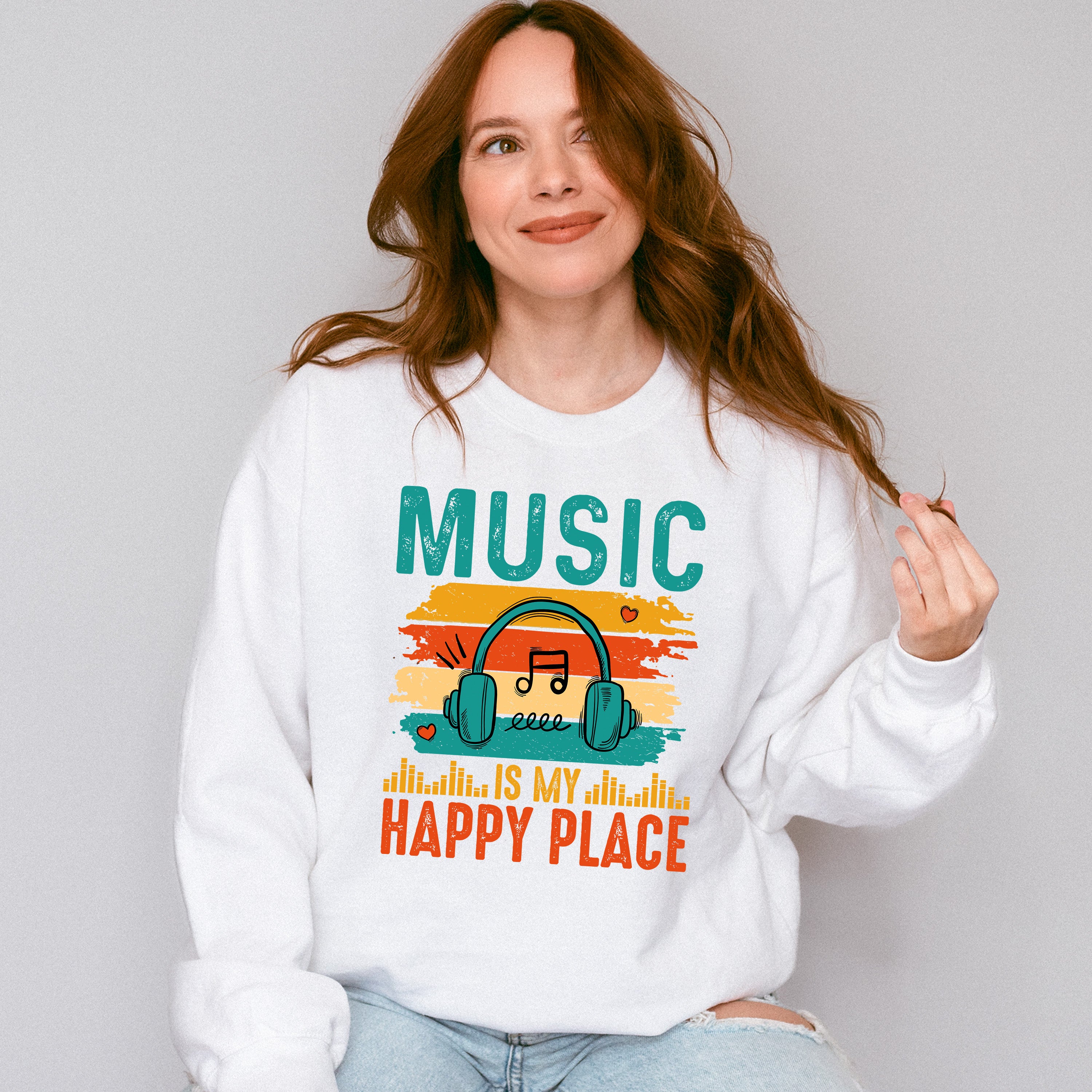 My Happy Place - Singing Unisex Crewneck T-Shirt Sweatshirt Hoodie