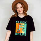 No Music No Life - Singing Unisex Crewneck T-Shirt Sweatshirt Hoodie