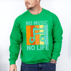 No Music No Life - Singing Unisex Crewneck T-Shirt Sweatshirt Hoodie