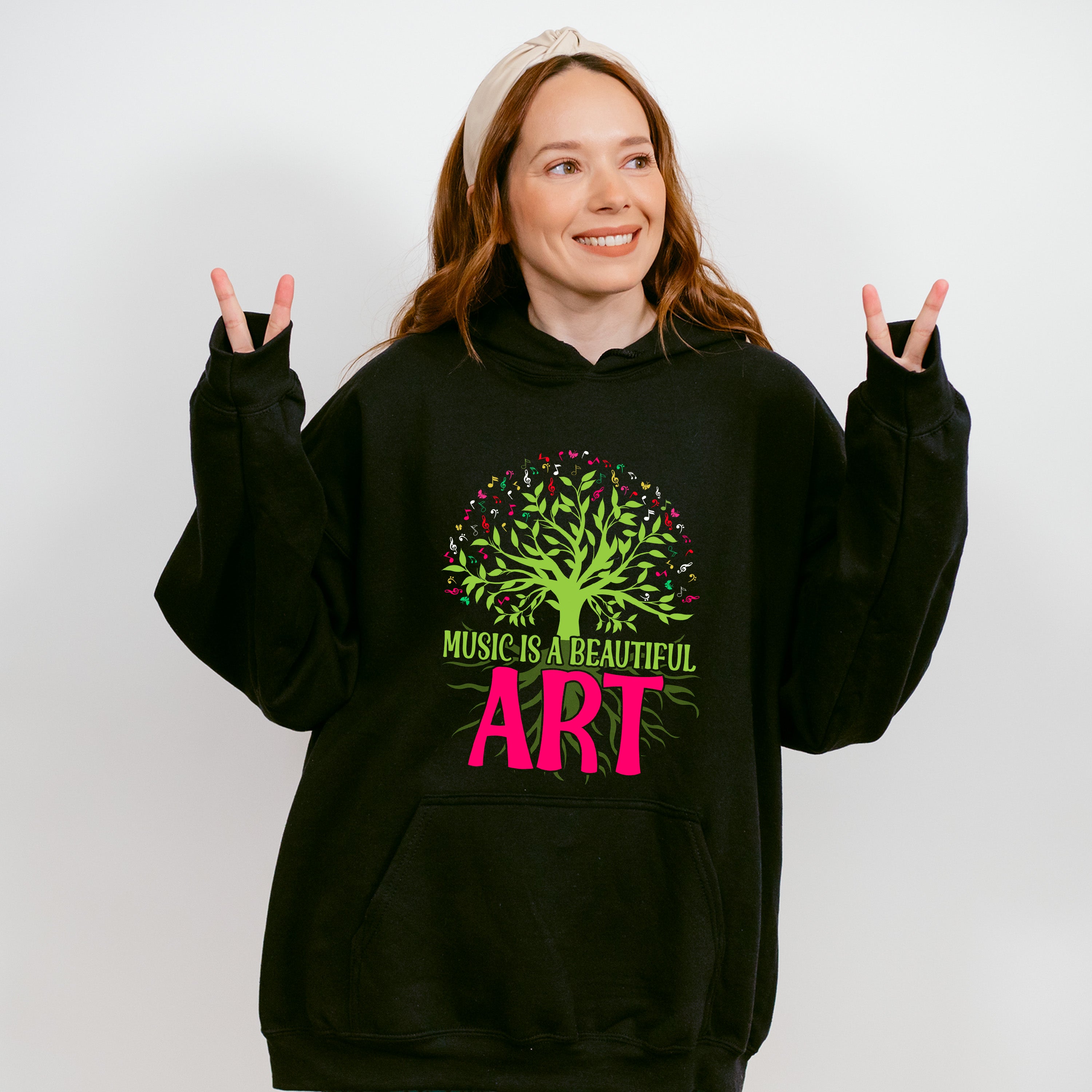 Music Is A Beautiful Art - Singing Unisex Crewneck T-Shirt Sweatshirt Hoodie