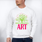 Music Is A Beautiful Art - Singing Unisex Crewneck T-Shirt Sweatshirt Hoodie
