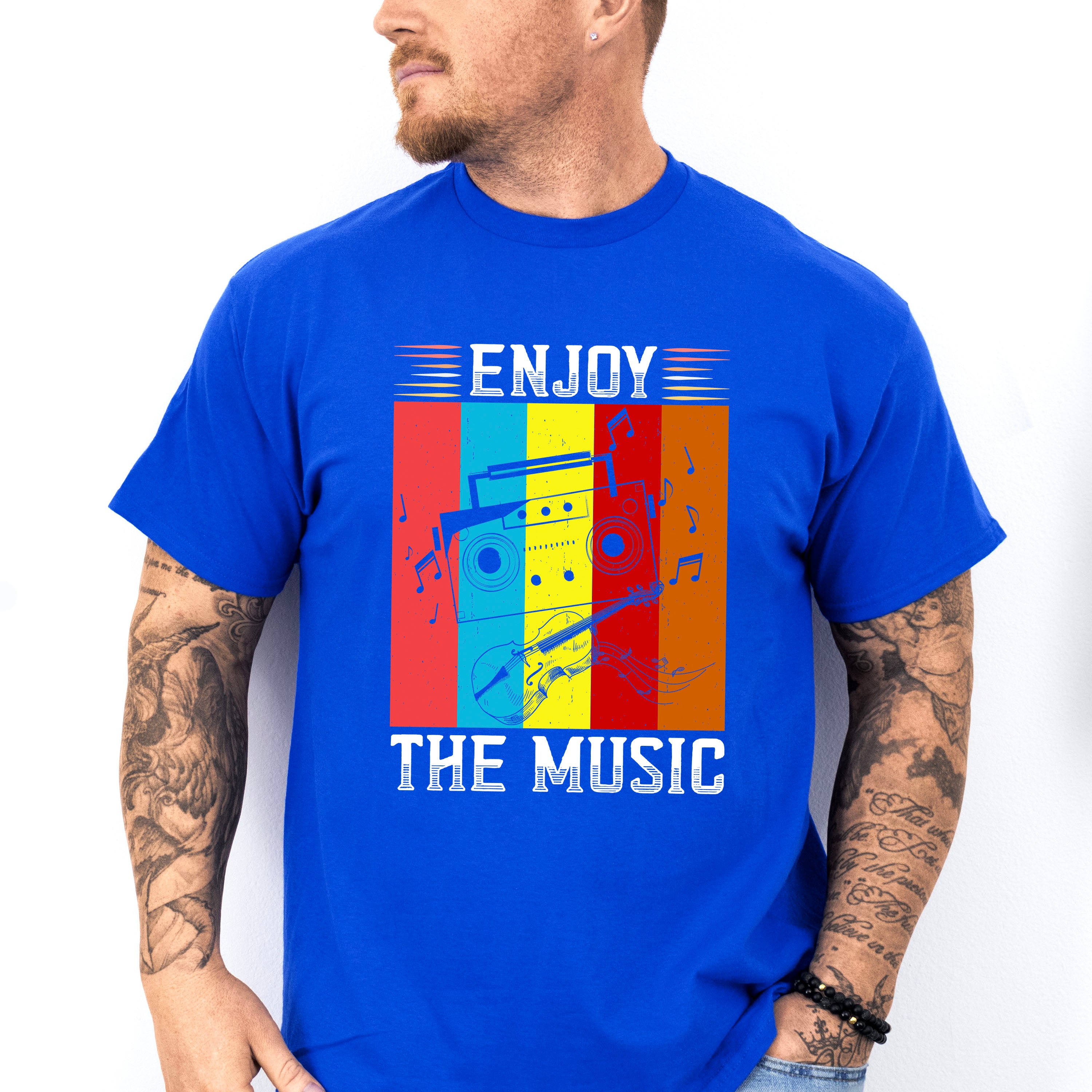 Enjoy The Music - Singing Unisex Crewneck T-Shirt Sweatshirt Hoodie