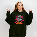 Better With Music - Singing Unisex Crewneck T-Shirt Sweatshirt Hoodie