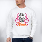 Better With Music - Singing Unisex Crewneck T-Shirt Sweatshirt Hoodie