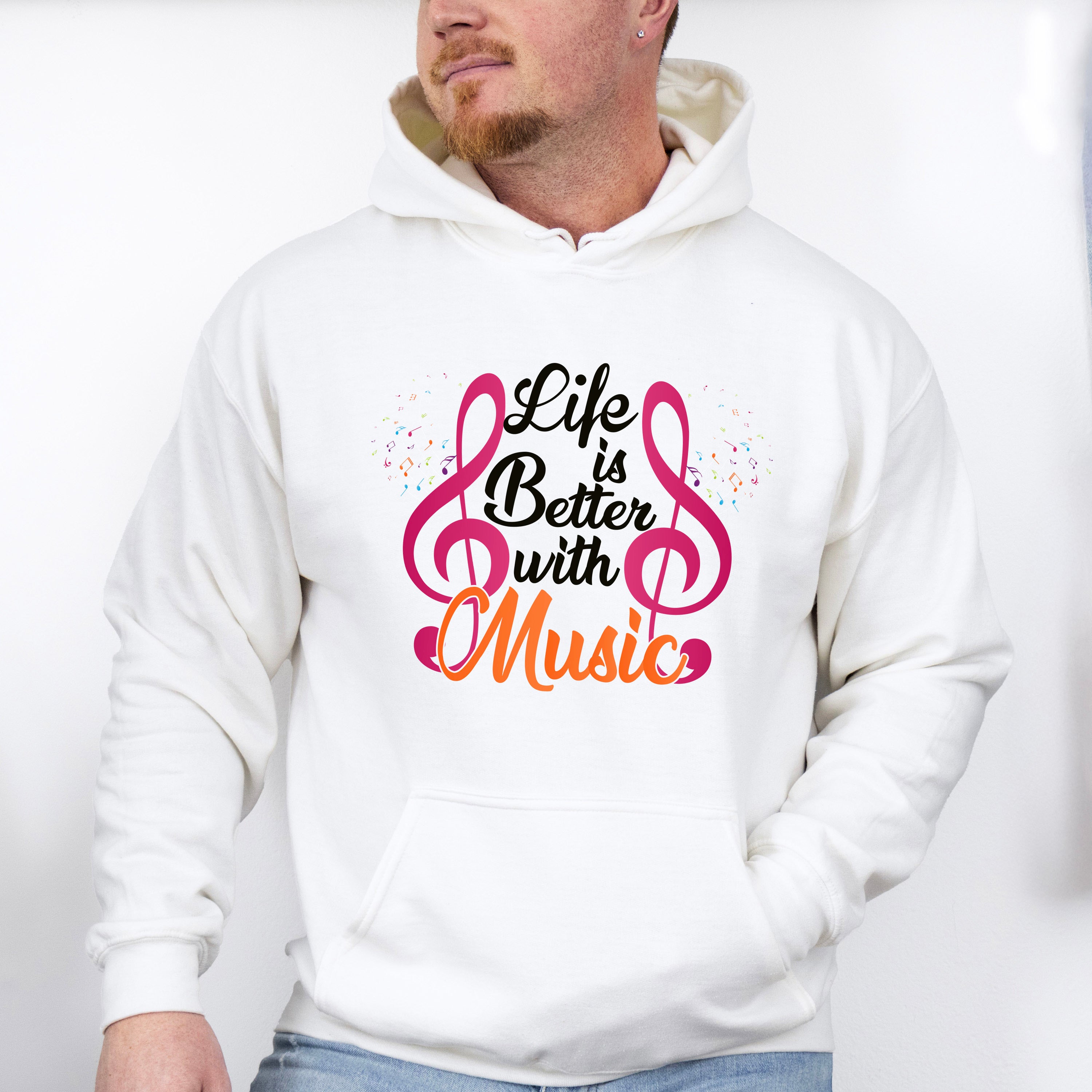 Better With Music - Singing Unisex Crewneck T-Shirt Sweatshirt Hoodie
