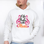 Better With Music - Singing Unisex Crewneck T-Shirt Sweatshirt Hoodie