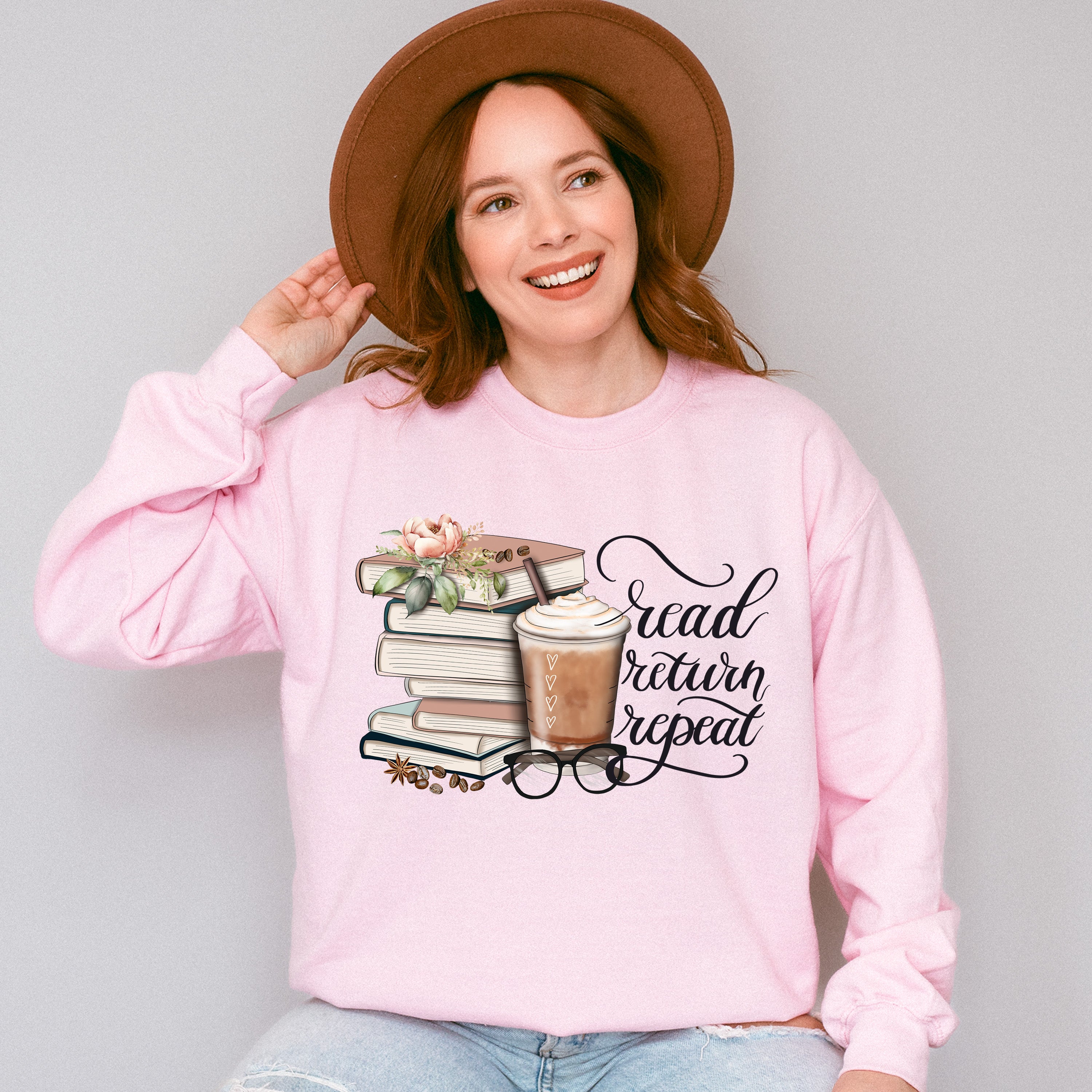 Read Return Repeat - Reading Unisex Crewneck T-Shirt Sweatshirt Hoodie