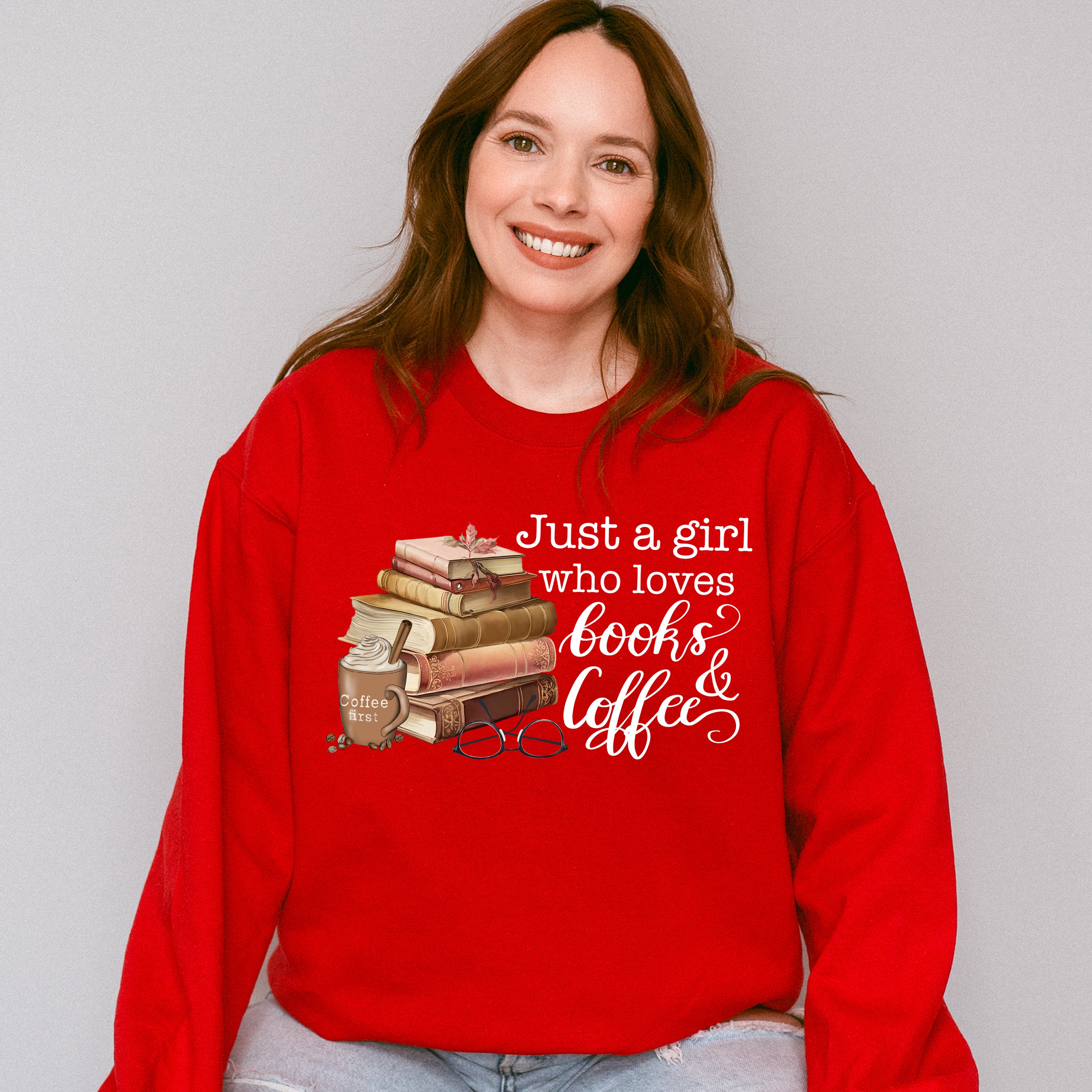 Books And Coffee - Reading Unisex Crewneck T-Shirt Sweatshirt Hoodie