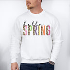 Hello Spring Leopard Design - Spring Unisex Crewneck T-Shirt Sweatshirt Hoodie