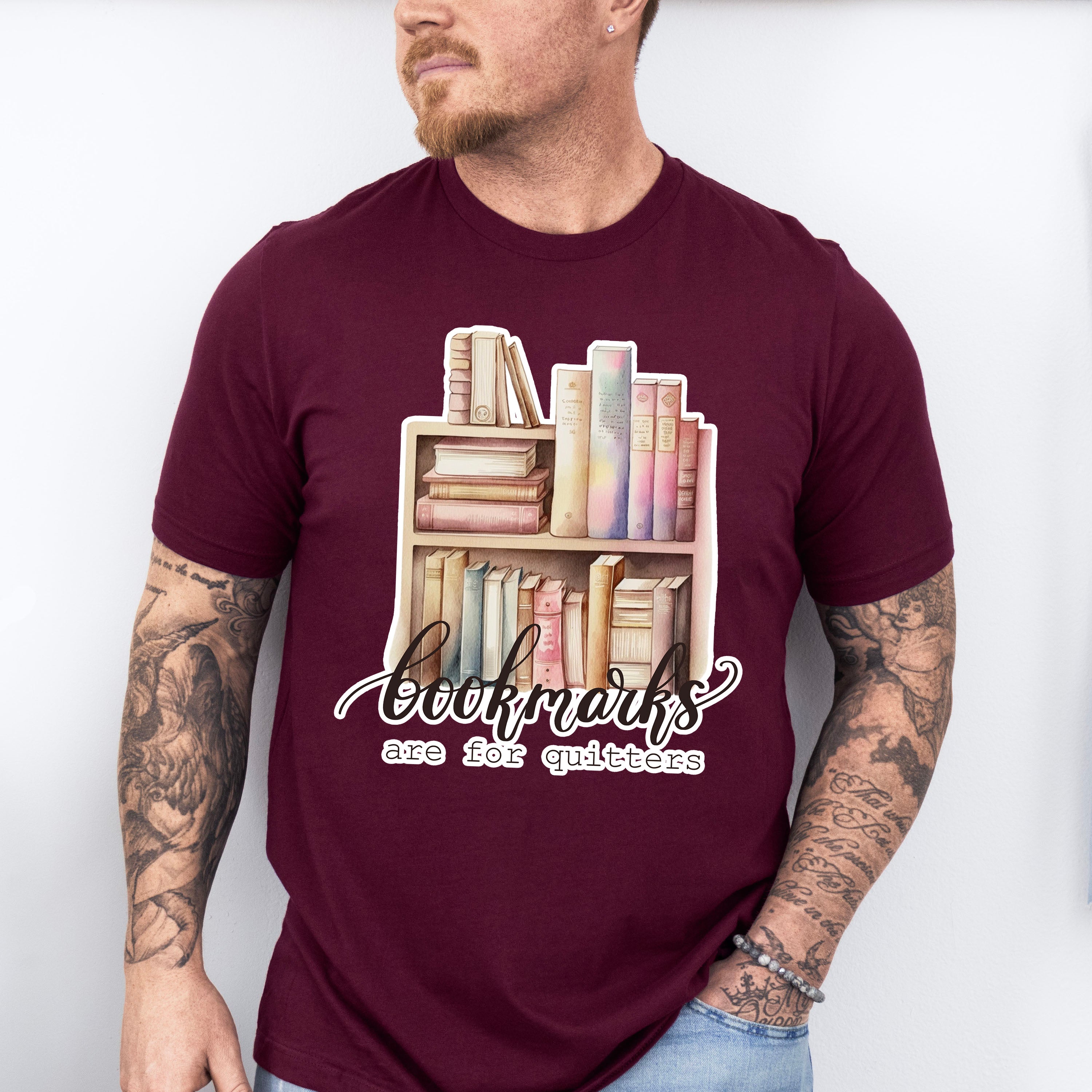 Bookmarks Are For Quitters - Reading Unisex Crewneck T-Shirt Sweatshirt Hoodie