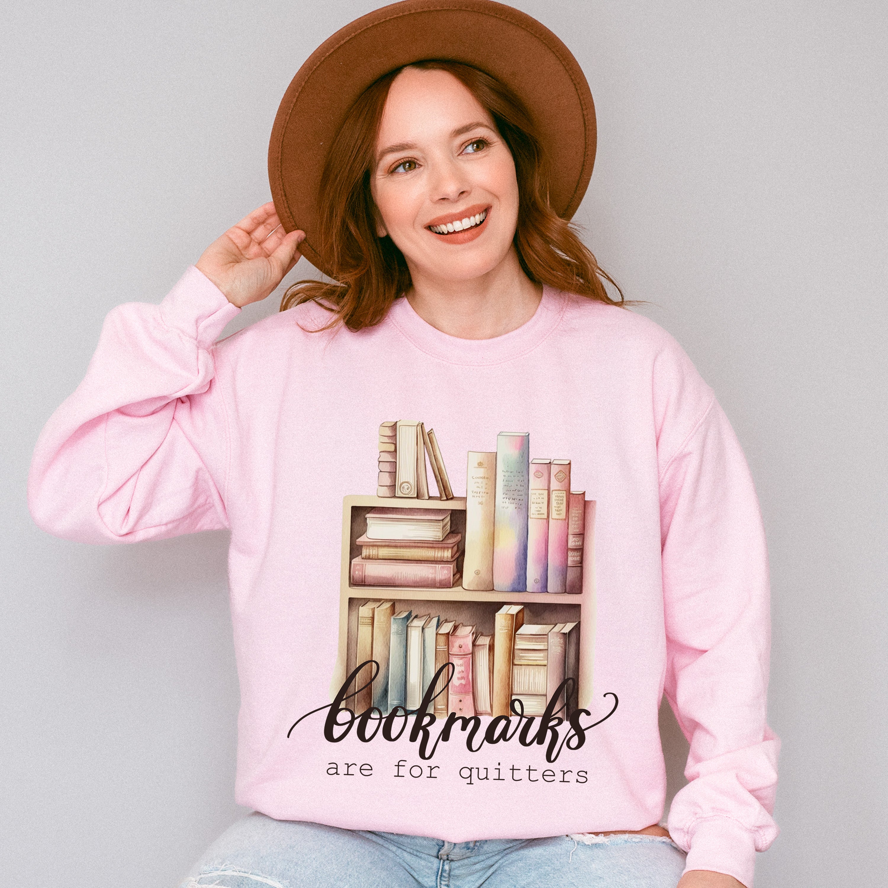 Bookmarks Are For Quitters - Reading Unisex Crewneck T-Shirt Sweatshirt Hoodie