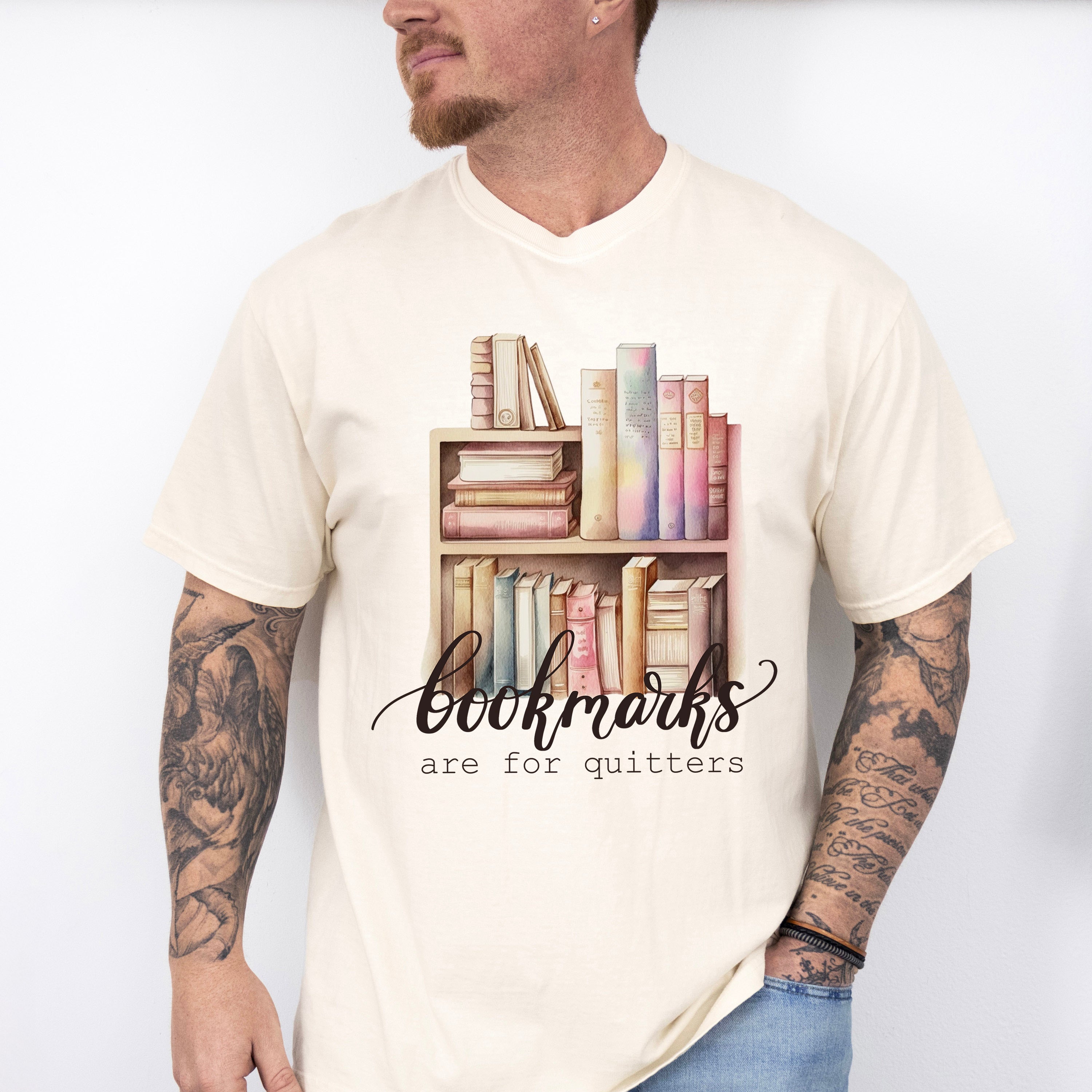 Bookmarks Are For Quitters - Reading Unisex Crewneck T-Shirt Sweatshirt Hoodie