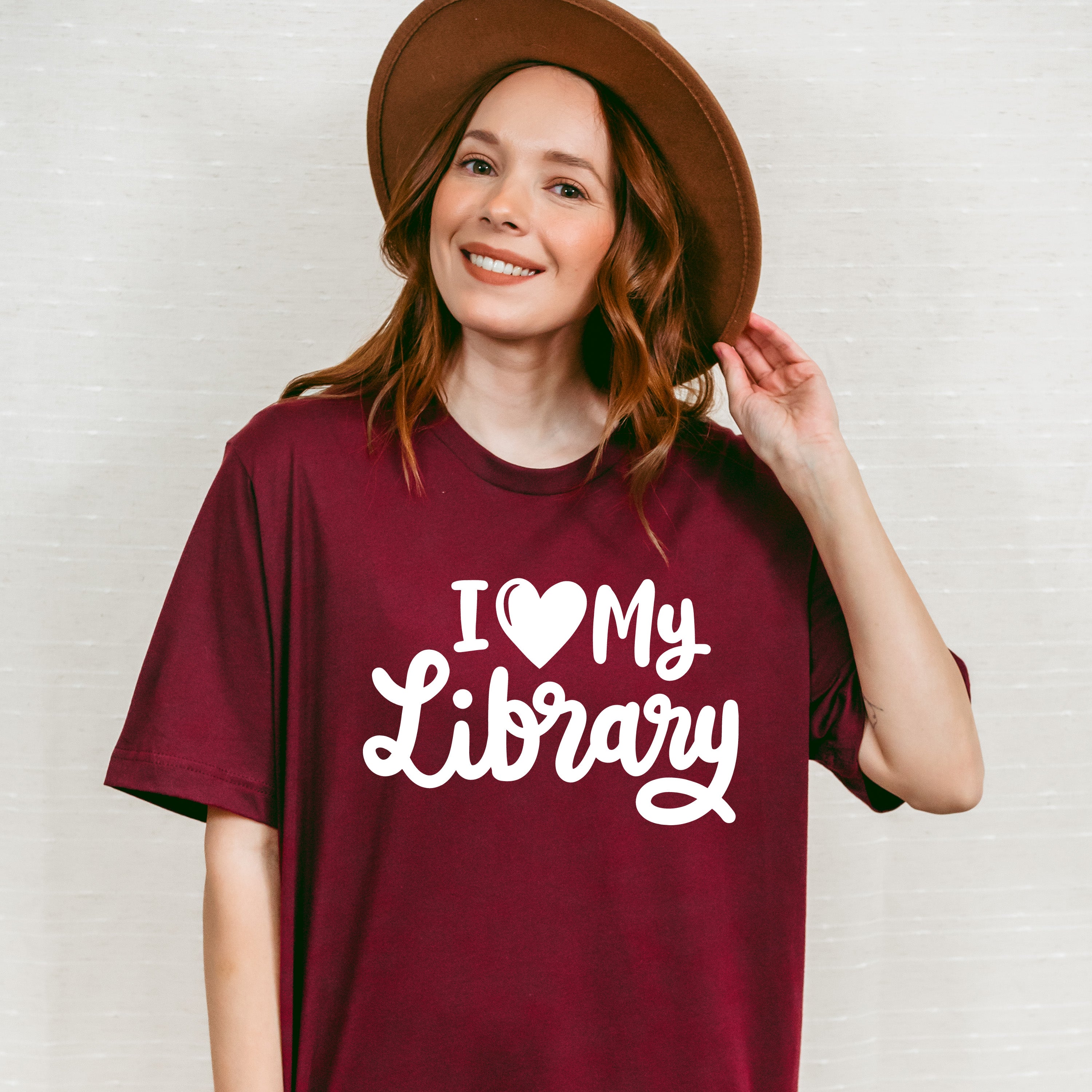 I Love My Library - Reading Unisex Crewneck T-Shirt Sweatshirt Hoodie