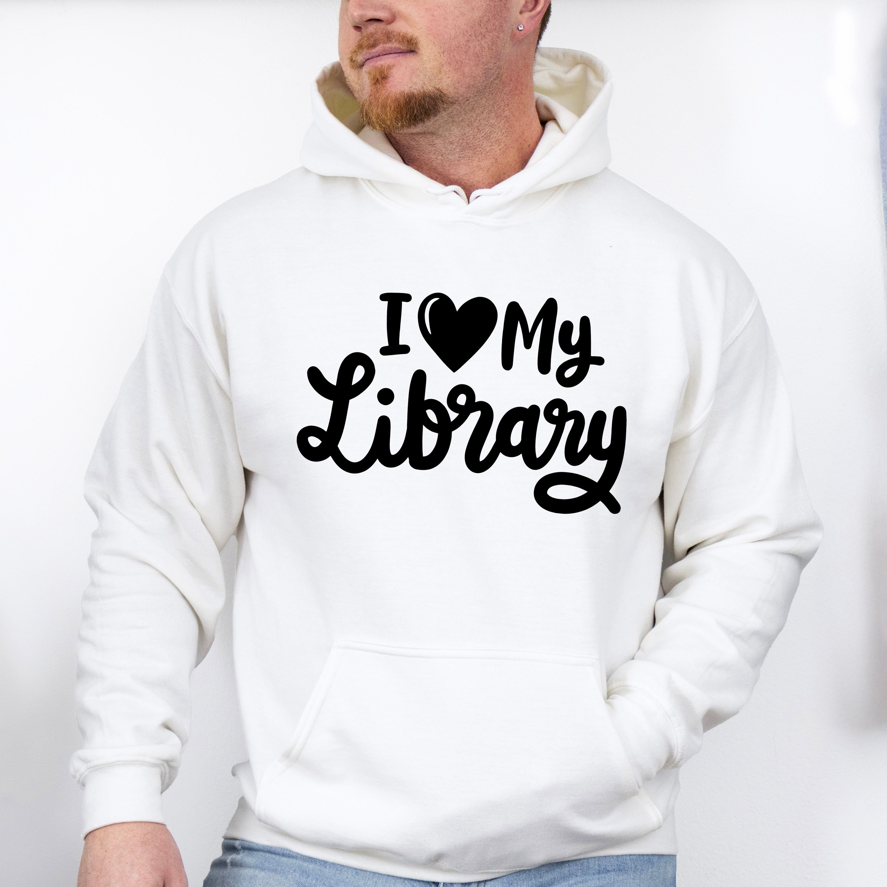 I Love My Library - Reading Unisex Crewneck T-Shirt Sweatshirt Hoodie