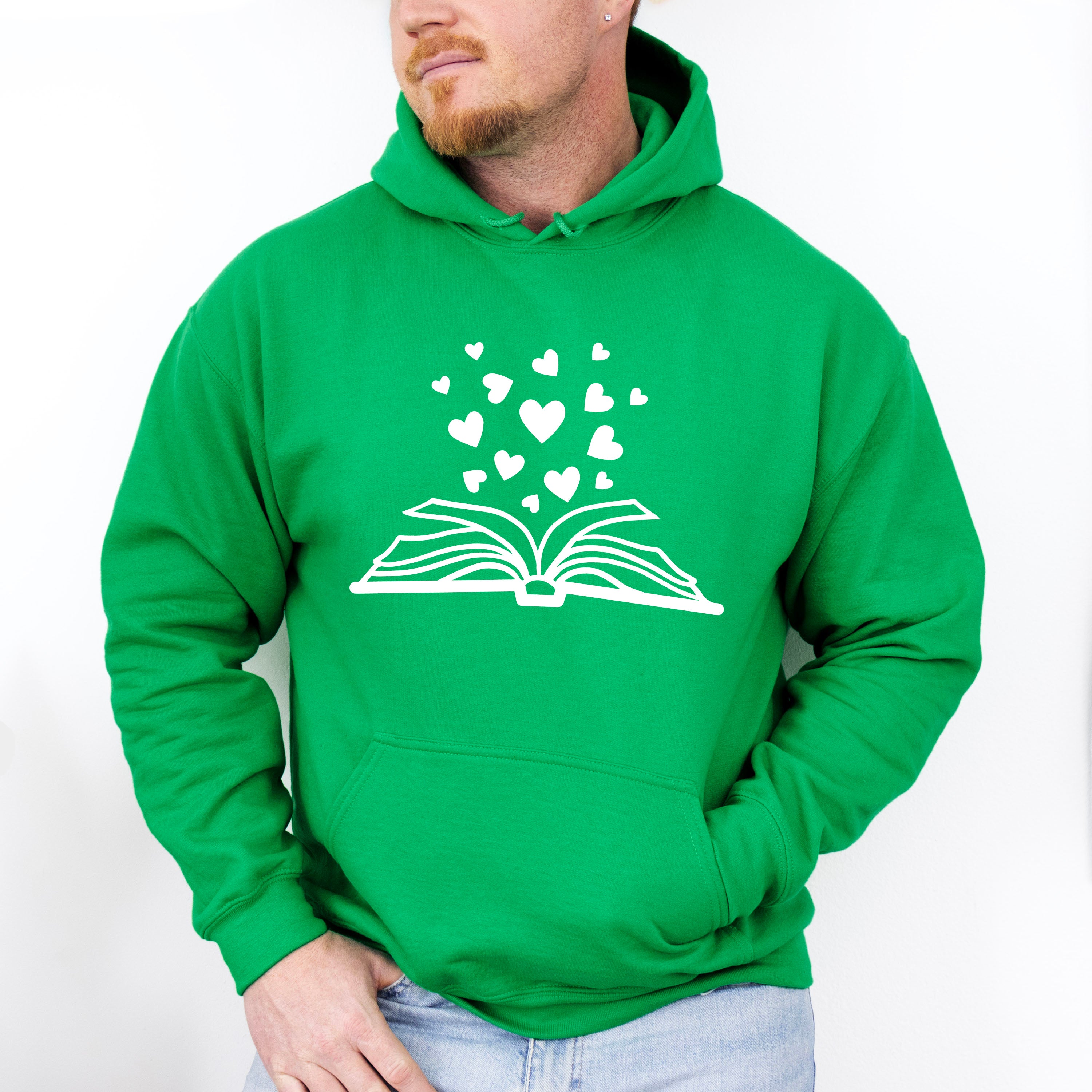 Book Heart Design - Reading Unisex Crewneck T-Shirt Sweatshirt Hoodie
