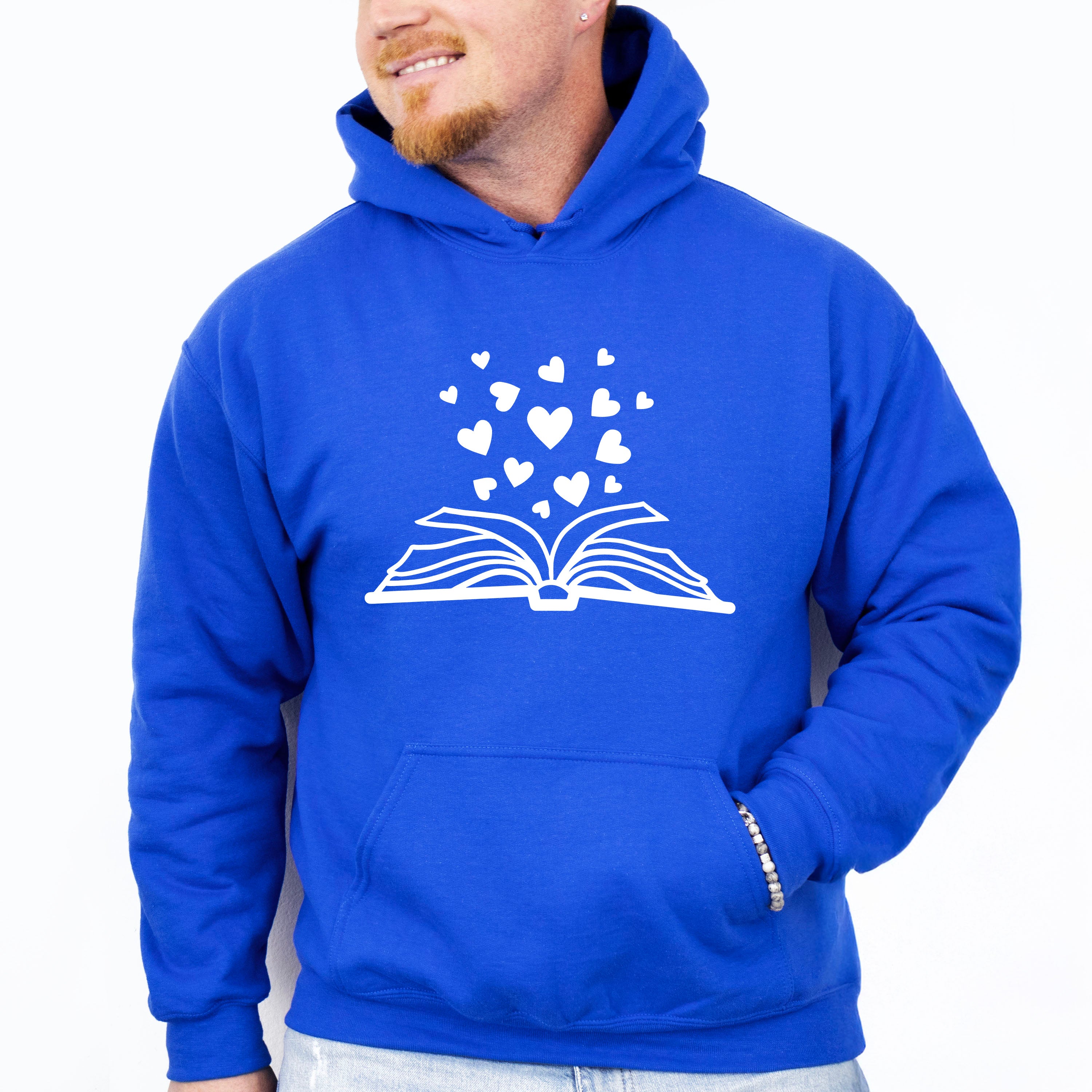 Book Heart Design - Reading Unisex Crewneck T-Shirt Sweatshirt Hoodie