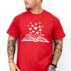Book Heart Design - Reading Unisex Crewneck T-Shirt Sweatshirt Hoodie