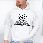 Book Heart Design - Reading Unisex Crewneck T-Shirt Sweatshirt Hoodie