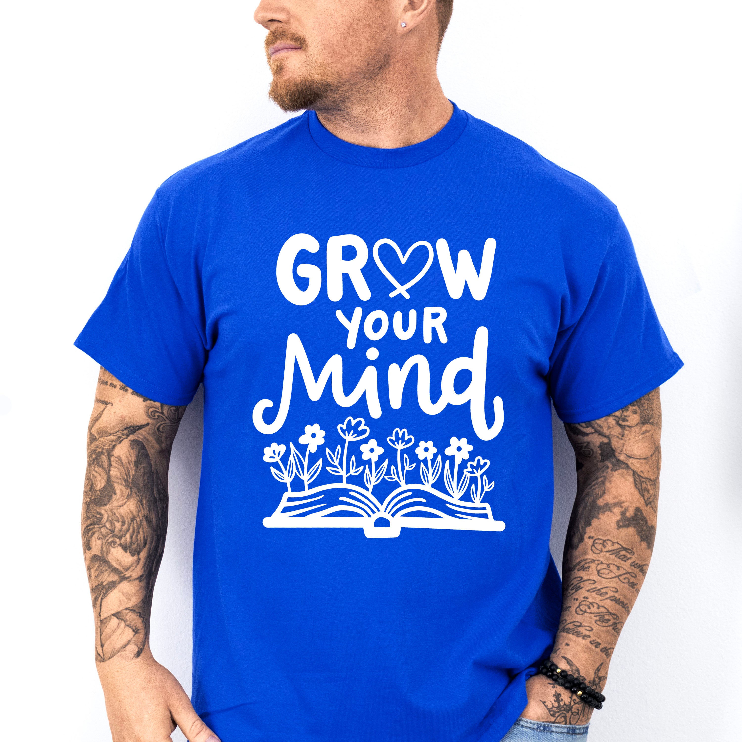 Grow Your Mind - Reading Unisex Crewneck T-Shirt Sweatshirt Hoodie