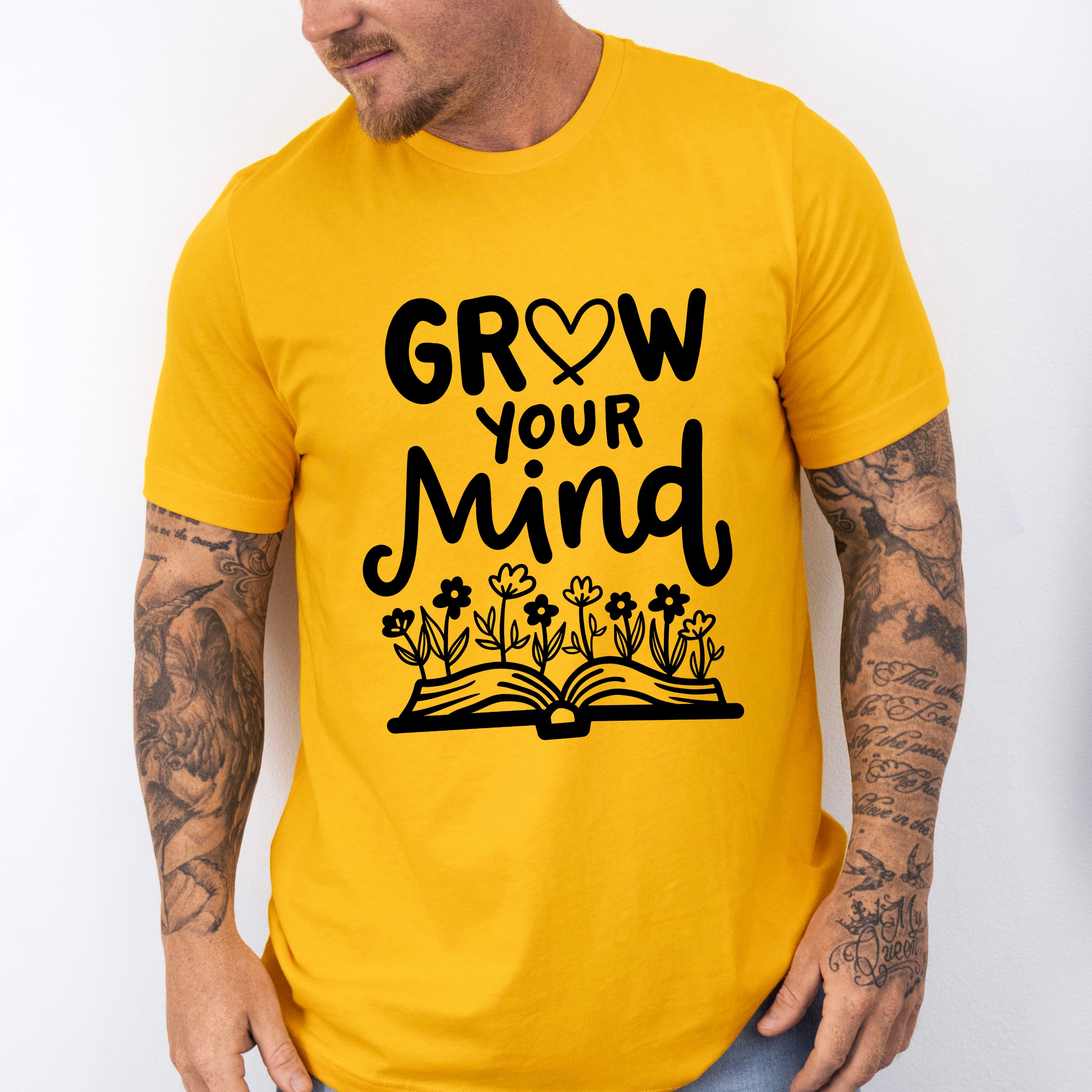 Grow Your Mind - Reading Unisex Crewneck T-Shirt Sweatshirt Hoodie