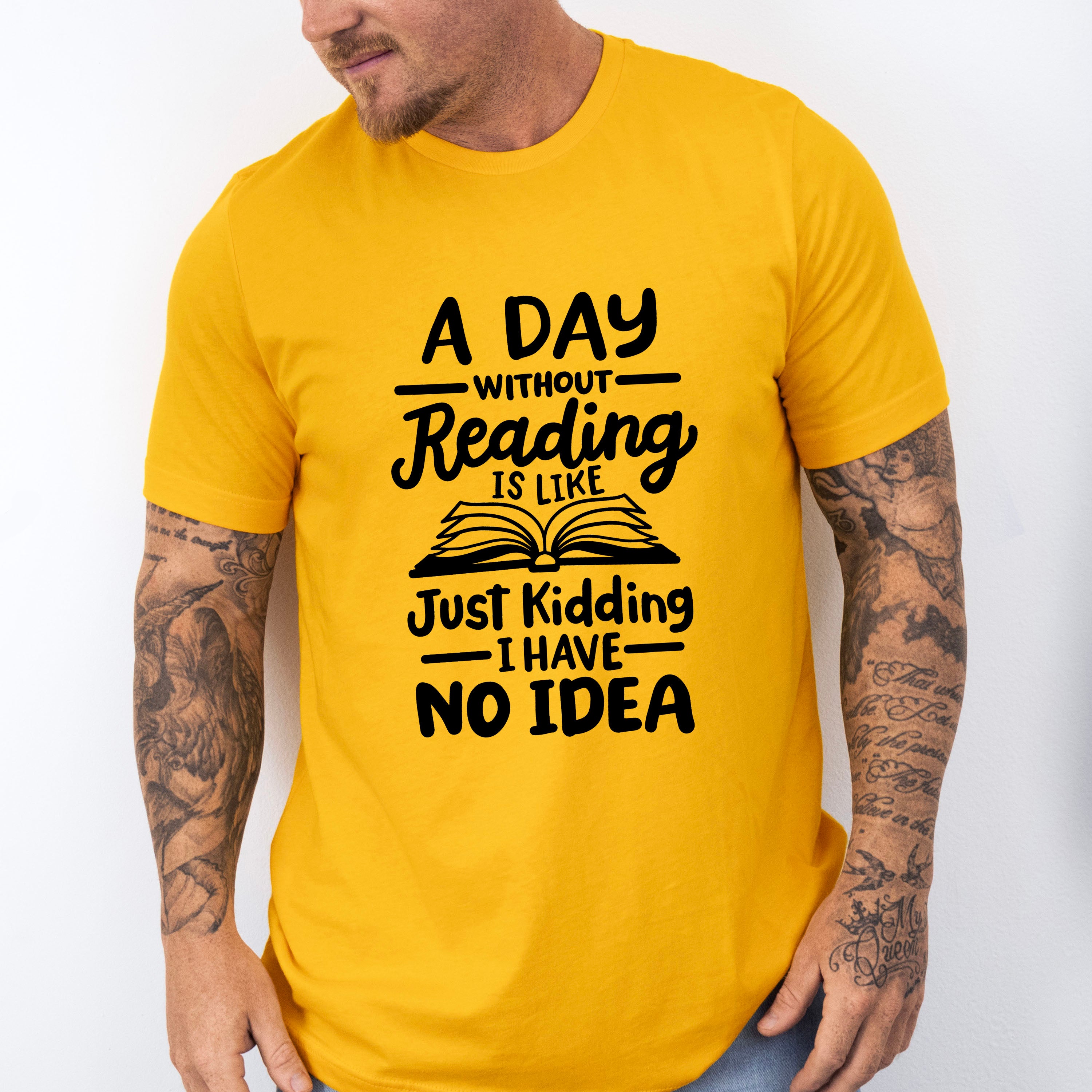 A Day Without Reading - Reading Unisex Crewneck T-Shirt Sweatshirt Hoodie