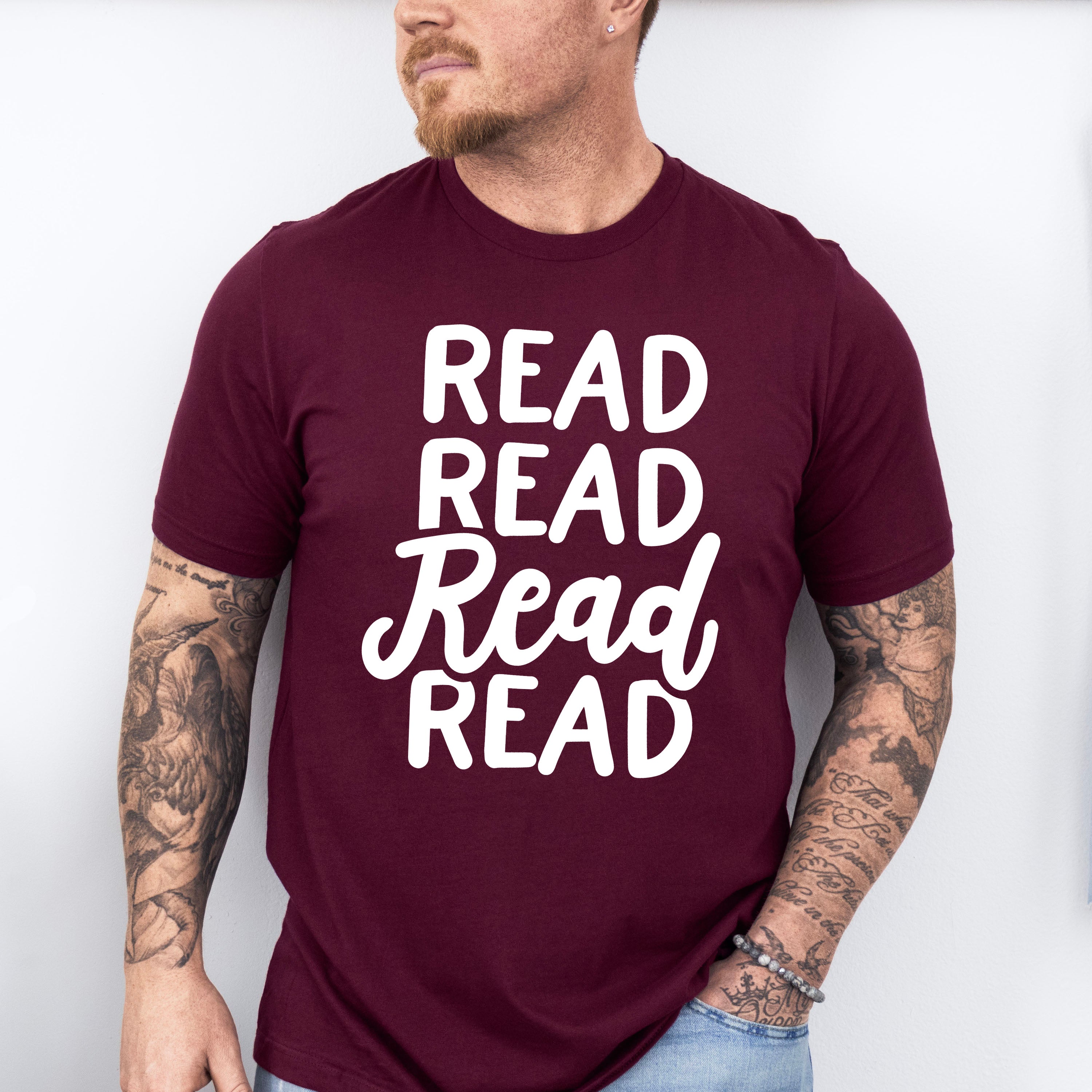 Read Read Read Read - Reading Unisex Crewneck T-Shirt Sweatshirt Hoodie