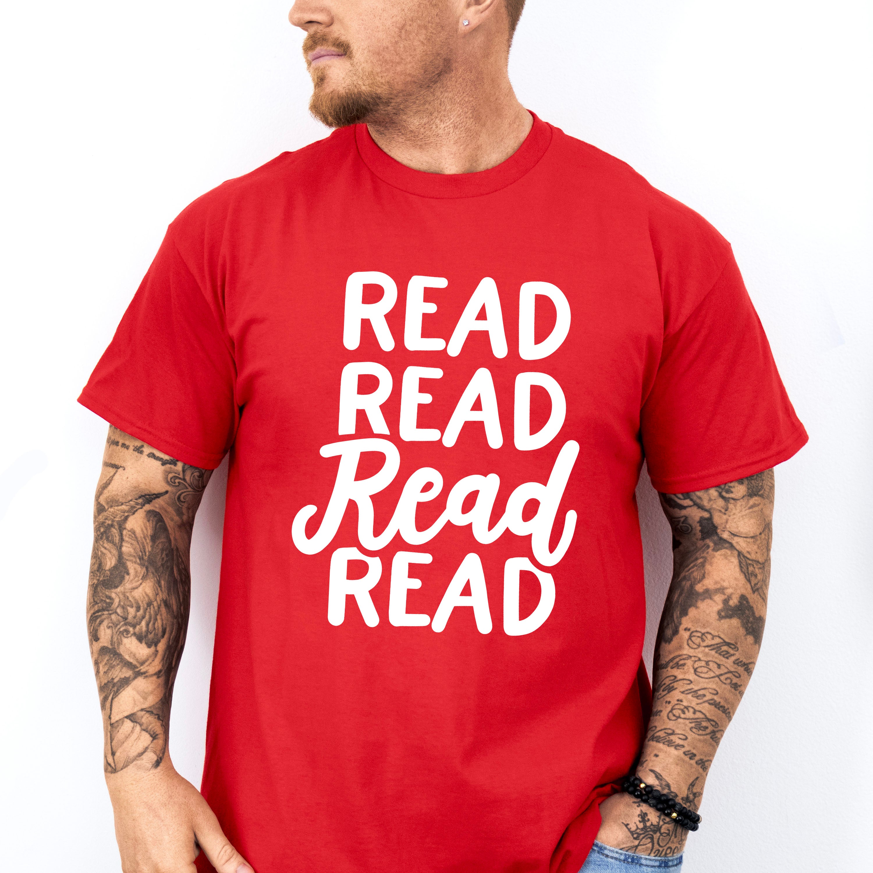 Read Read Read Read - Reading Unisex Crewneck T-Shirt Sweatshirt Hoodie