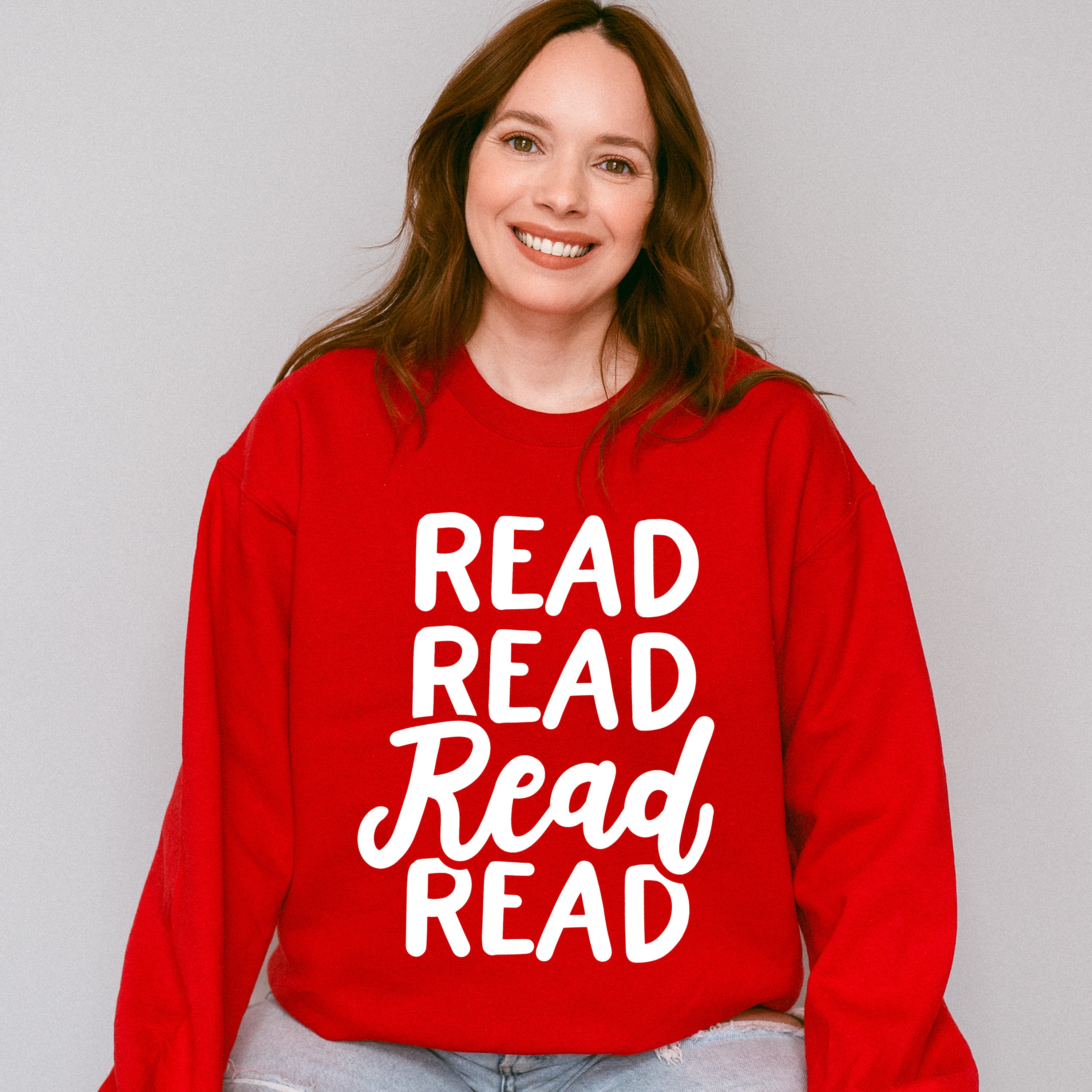 Read Read Read Read - Reading Unisex Crewneck T-Shirt Sweatshirt Hoodie