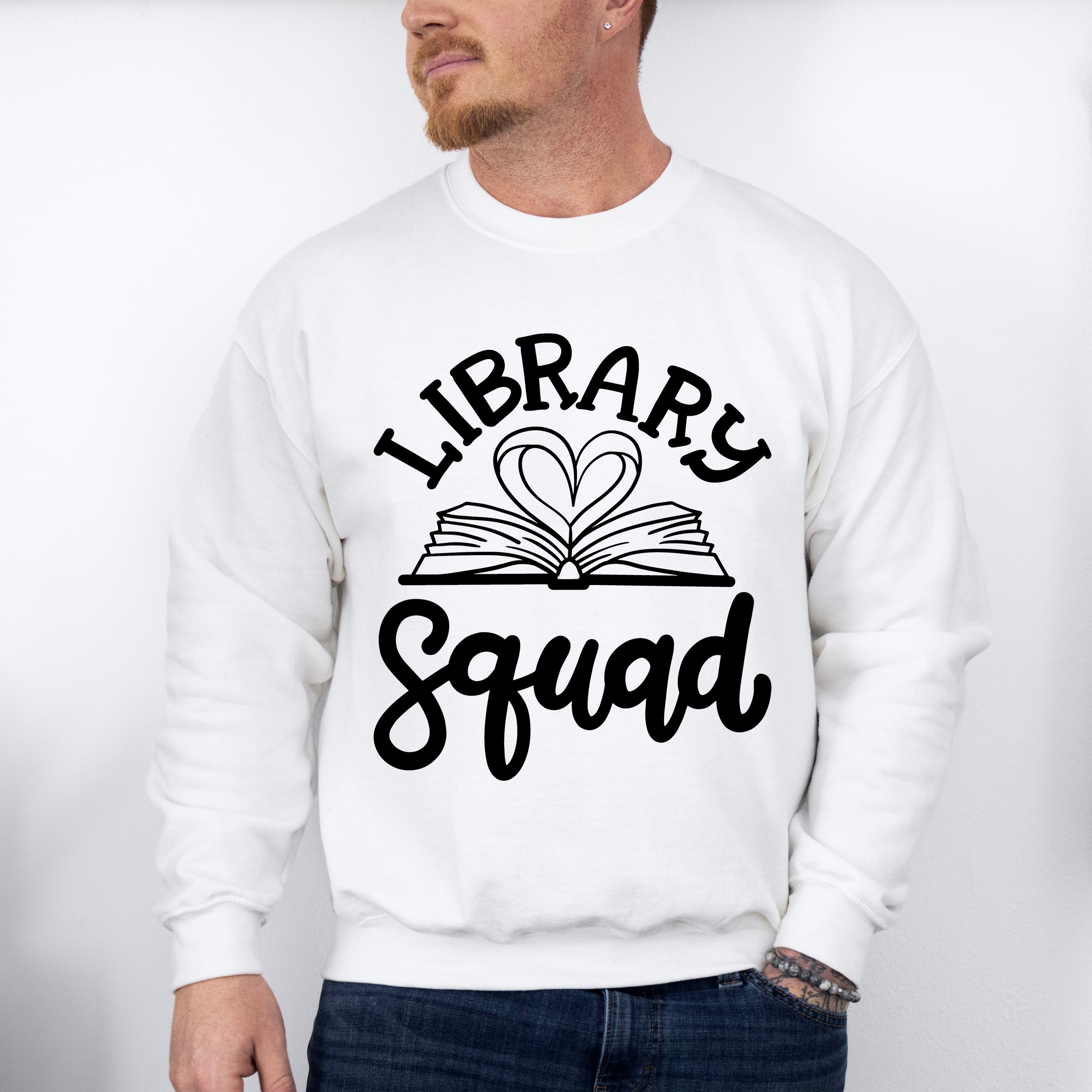 Library Squad - Reading Unisex Crewneck T-Shirt Sweatshirt Hoodie
