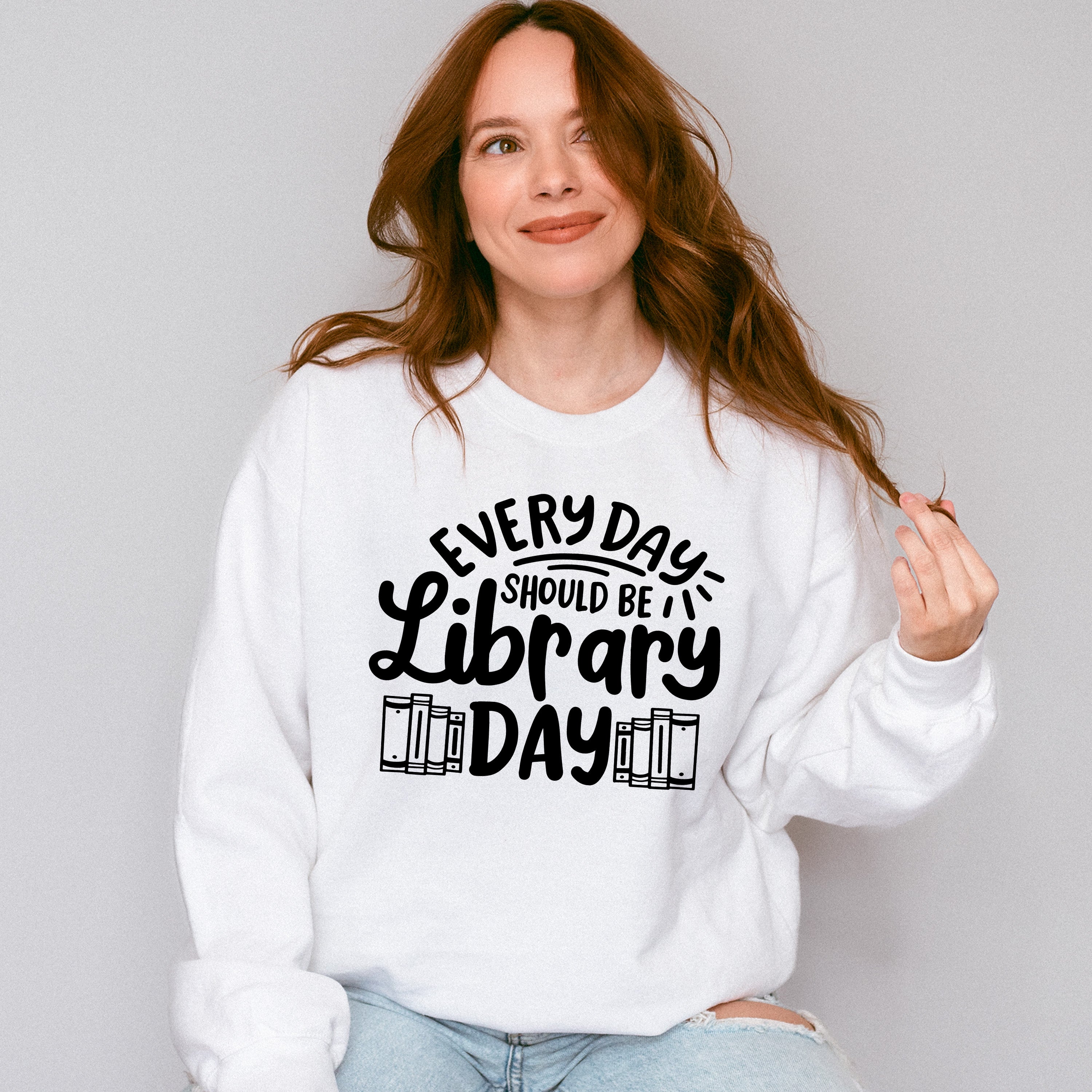 Library Day - Reading Unisex Crewneck T-Shirt Sweatshirt Hoodie