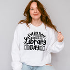 Library Day - Reading Unisex Crewneck T-Shirt Sweatshirt Hoodie