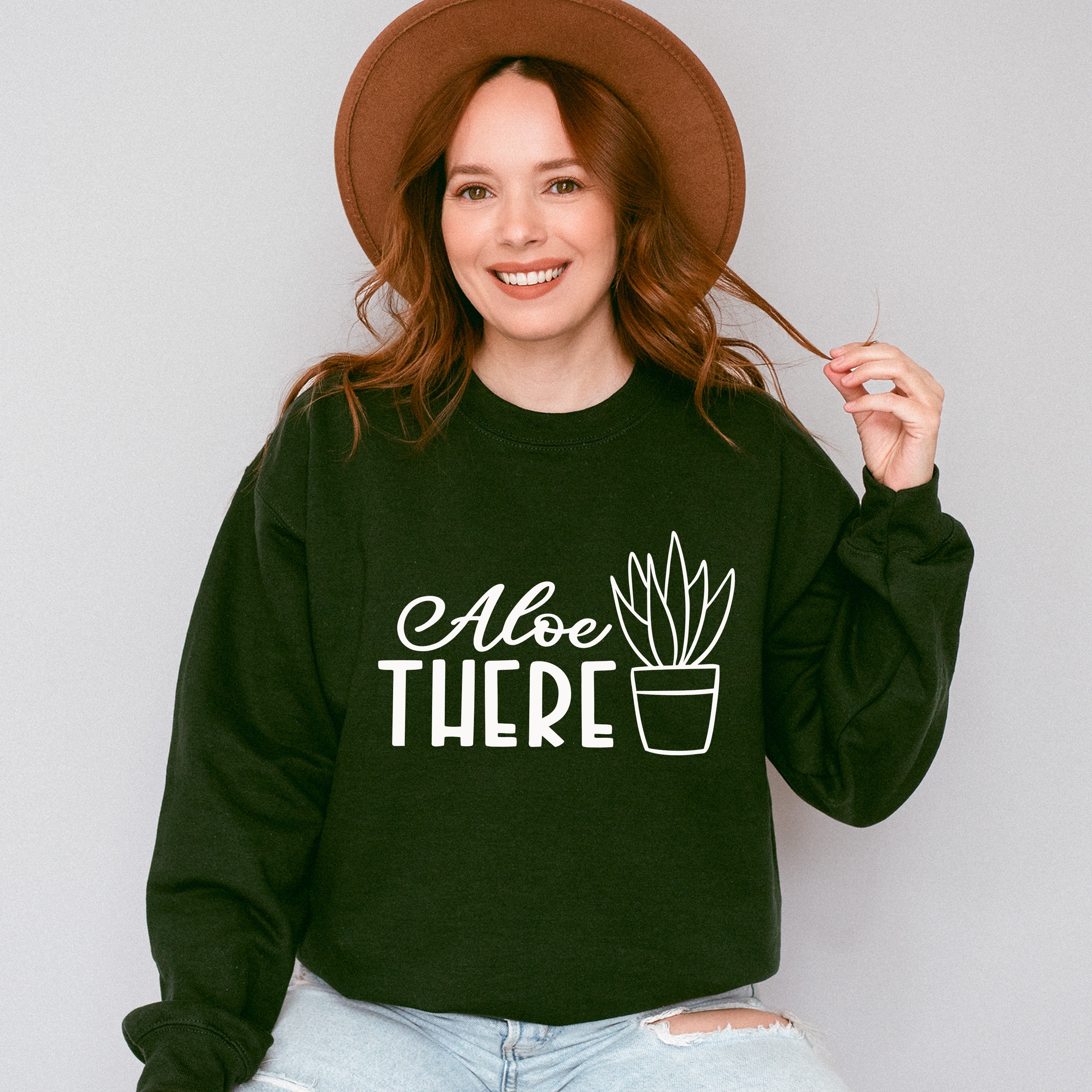 Aloe There - Plants Unisex Crewneck T-Shirt Sweatshirt Hoodie