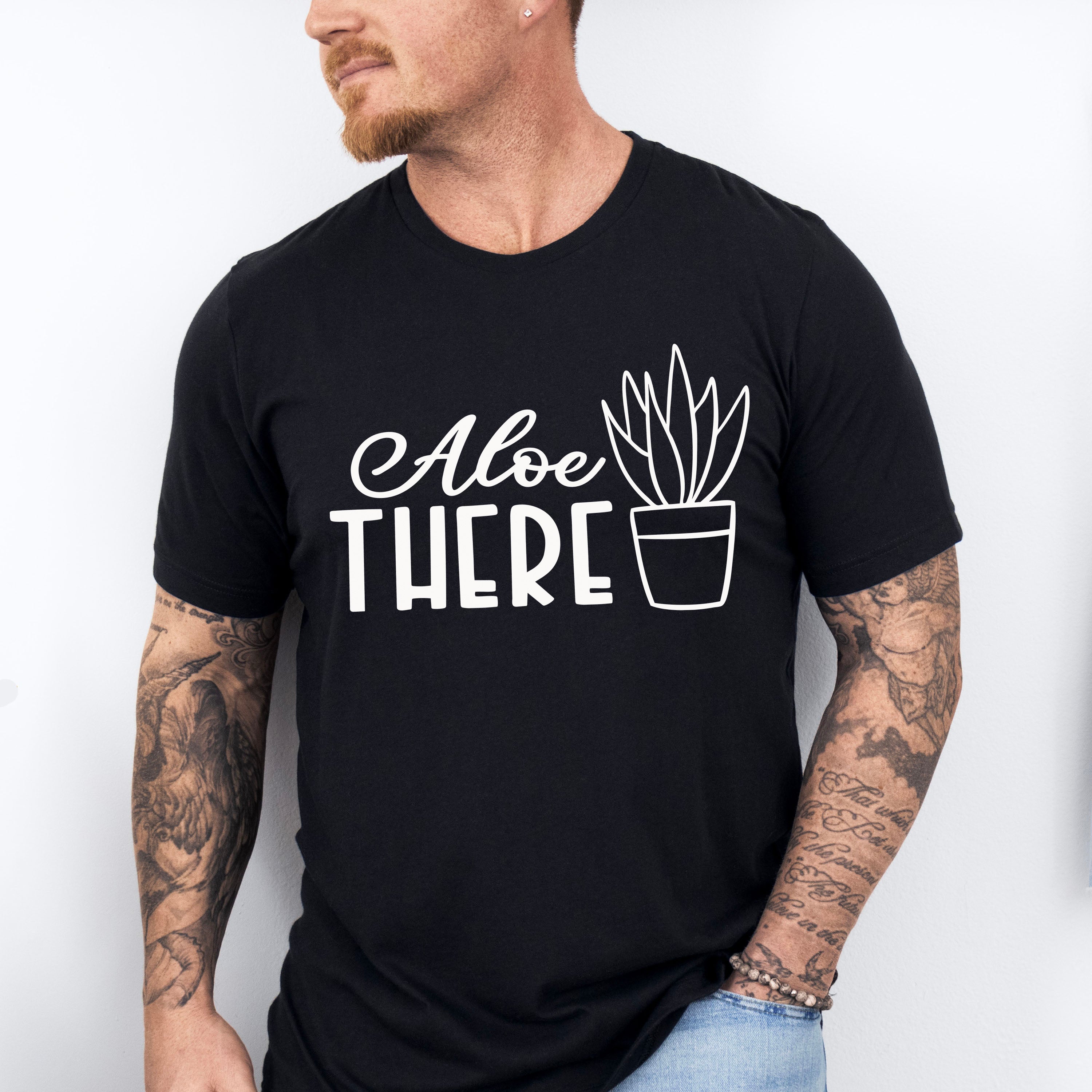 Aloe There - Plants Unisex Crewneck T-Shirt Sweatshirt Hoodie