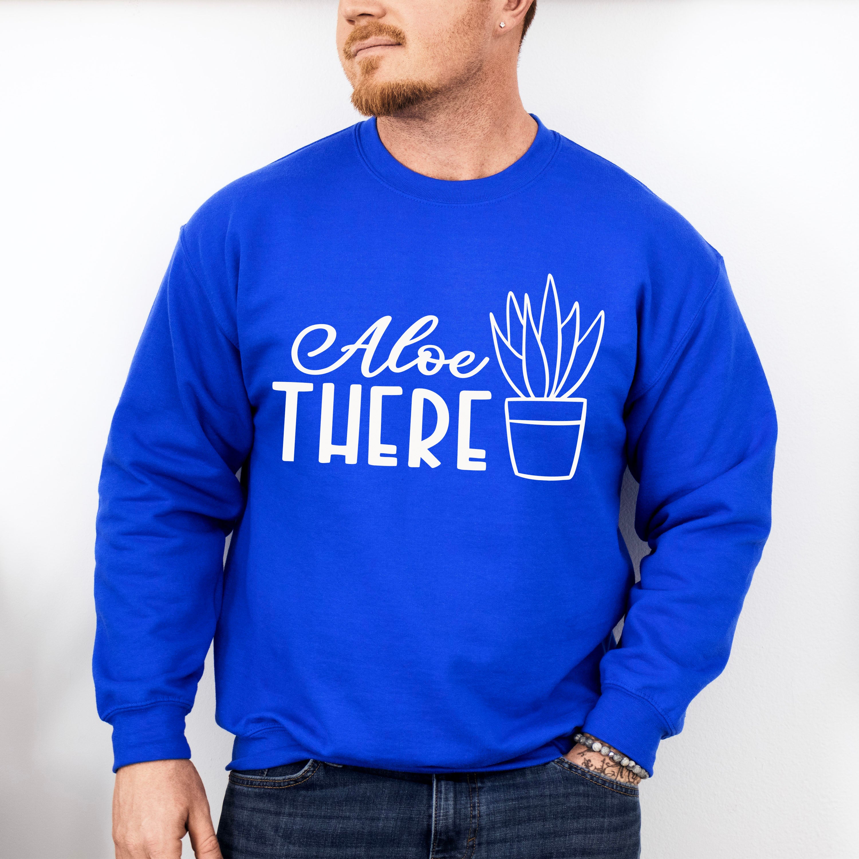 Aloe There - Plants Unisex Crewneck T-Shirt Sweatshirt Hoodie