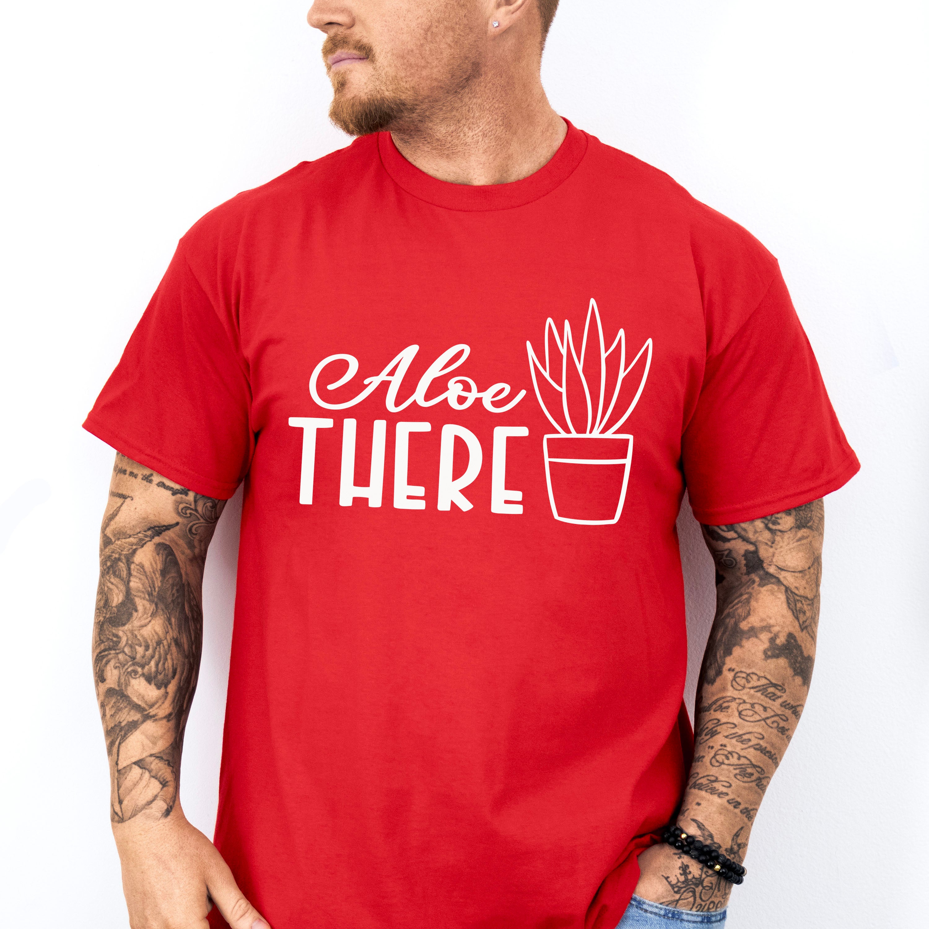 Aloe There - Plants Unisex Crewneck T-Shirt Sweatshirt Hoodie